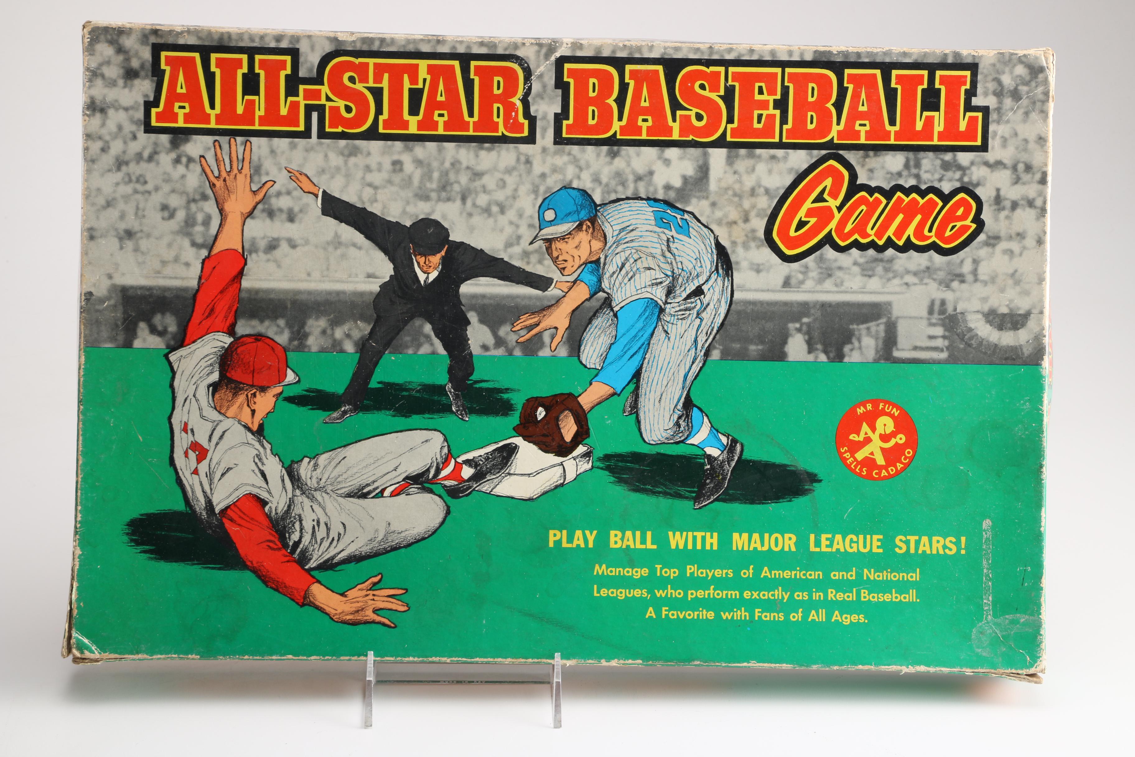 Vintage All-Star Baseball Board Games