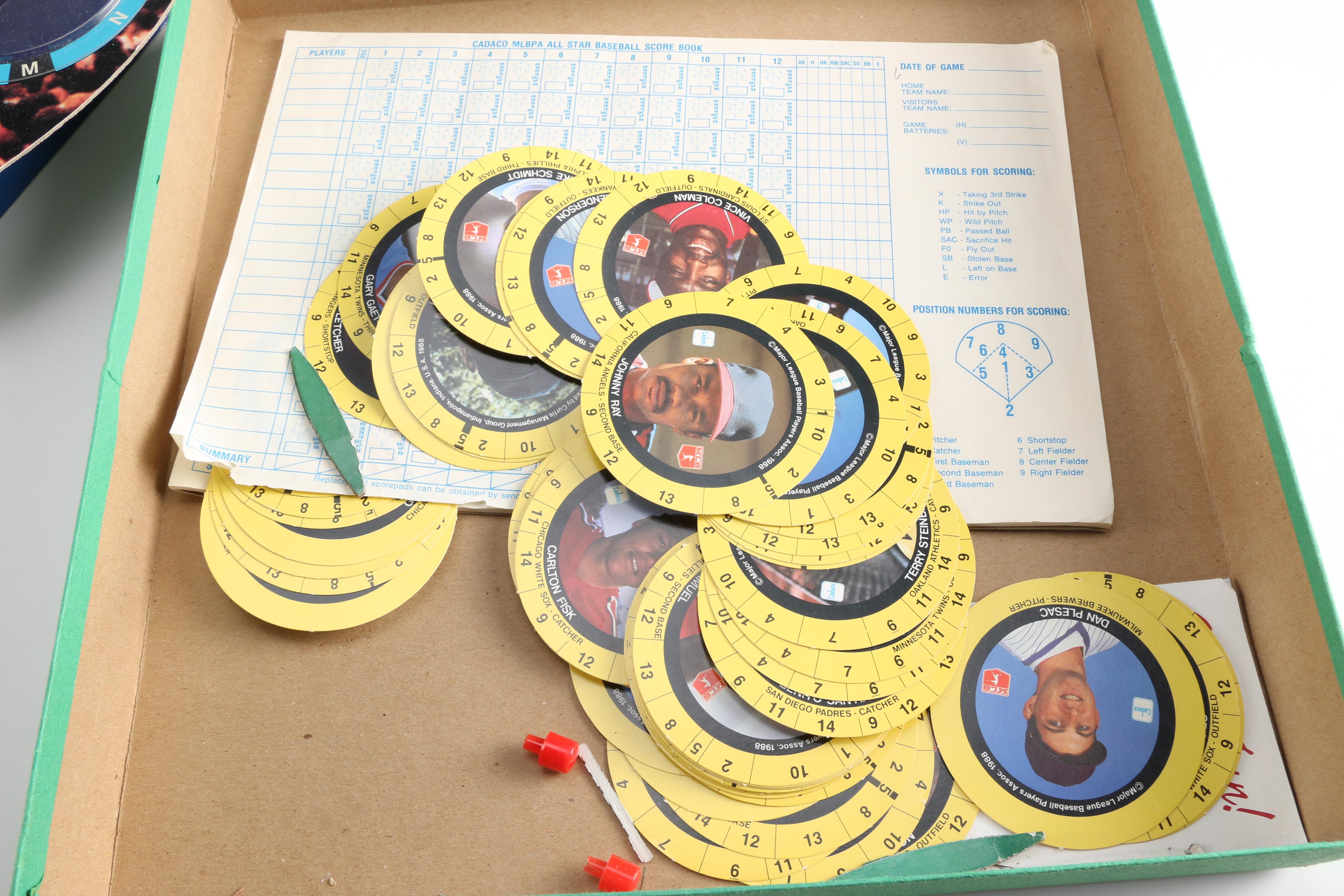 Vintage All-Star Baseball Board Games