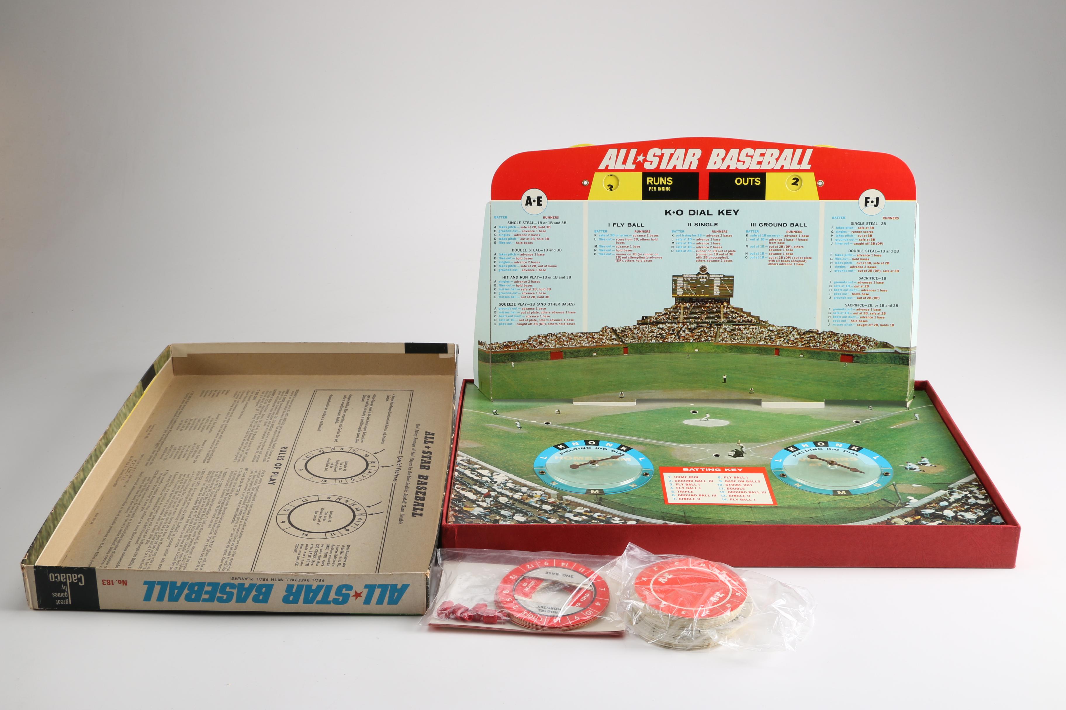 Vintage All-Star Baseball Board Games
