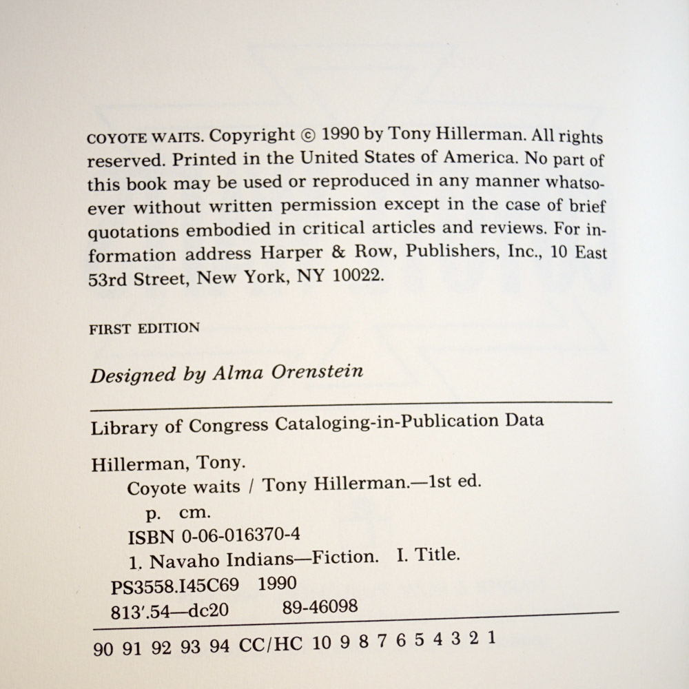 Collection of Tony Hillerman Books