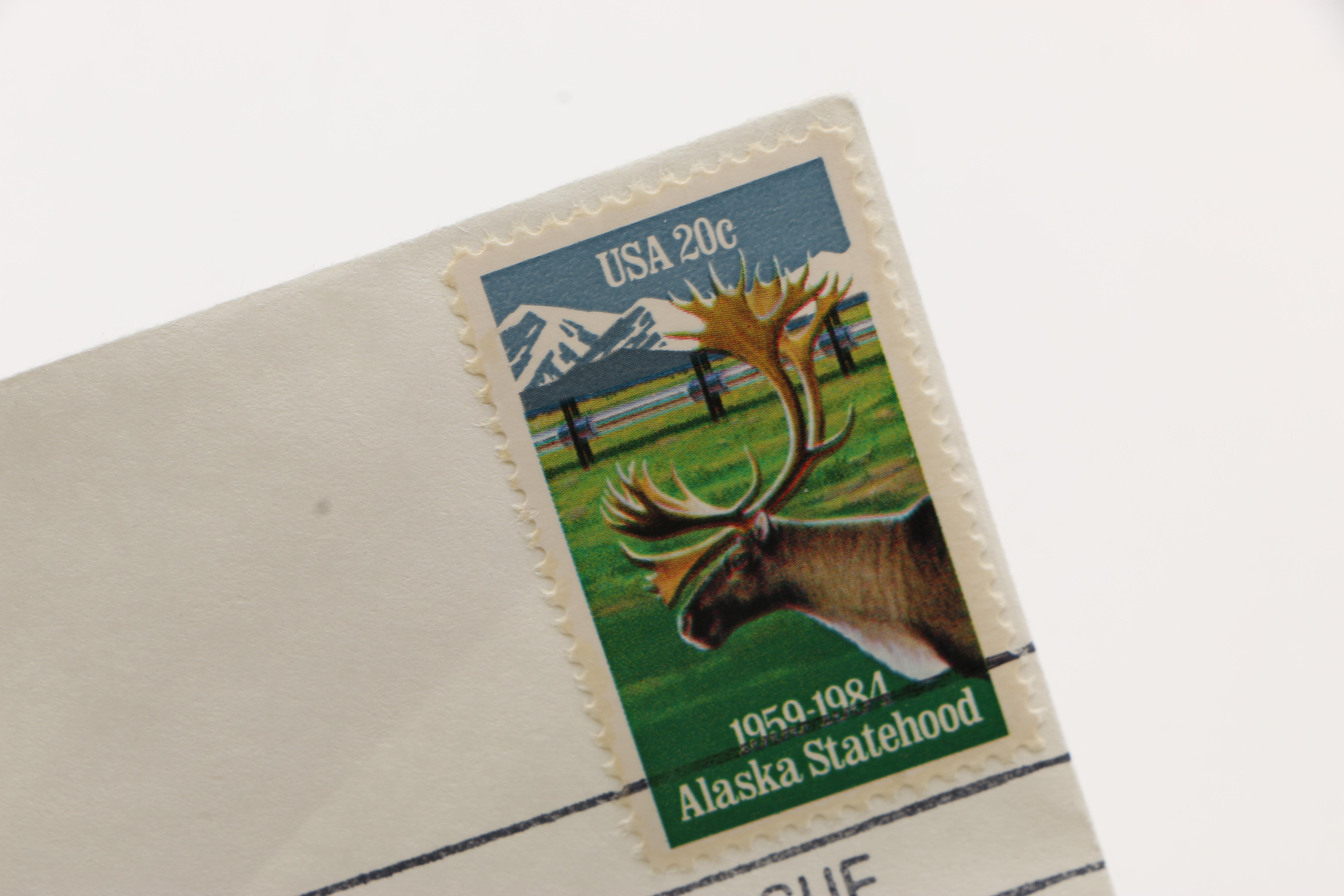 Collection of Stamps on Envelopes