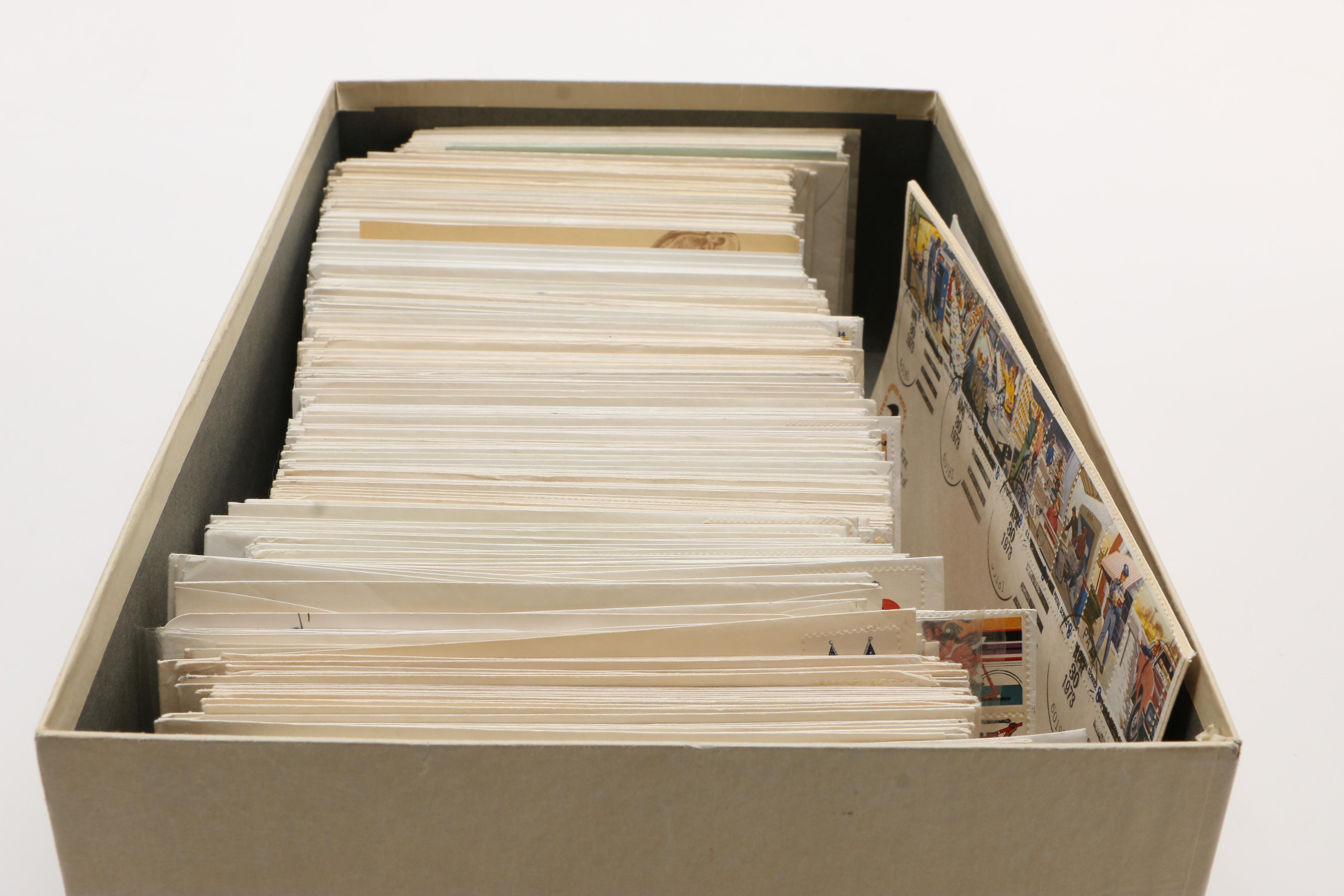 Collection of Stamps on Envelopes