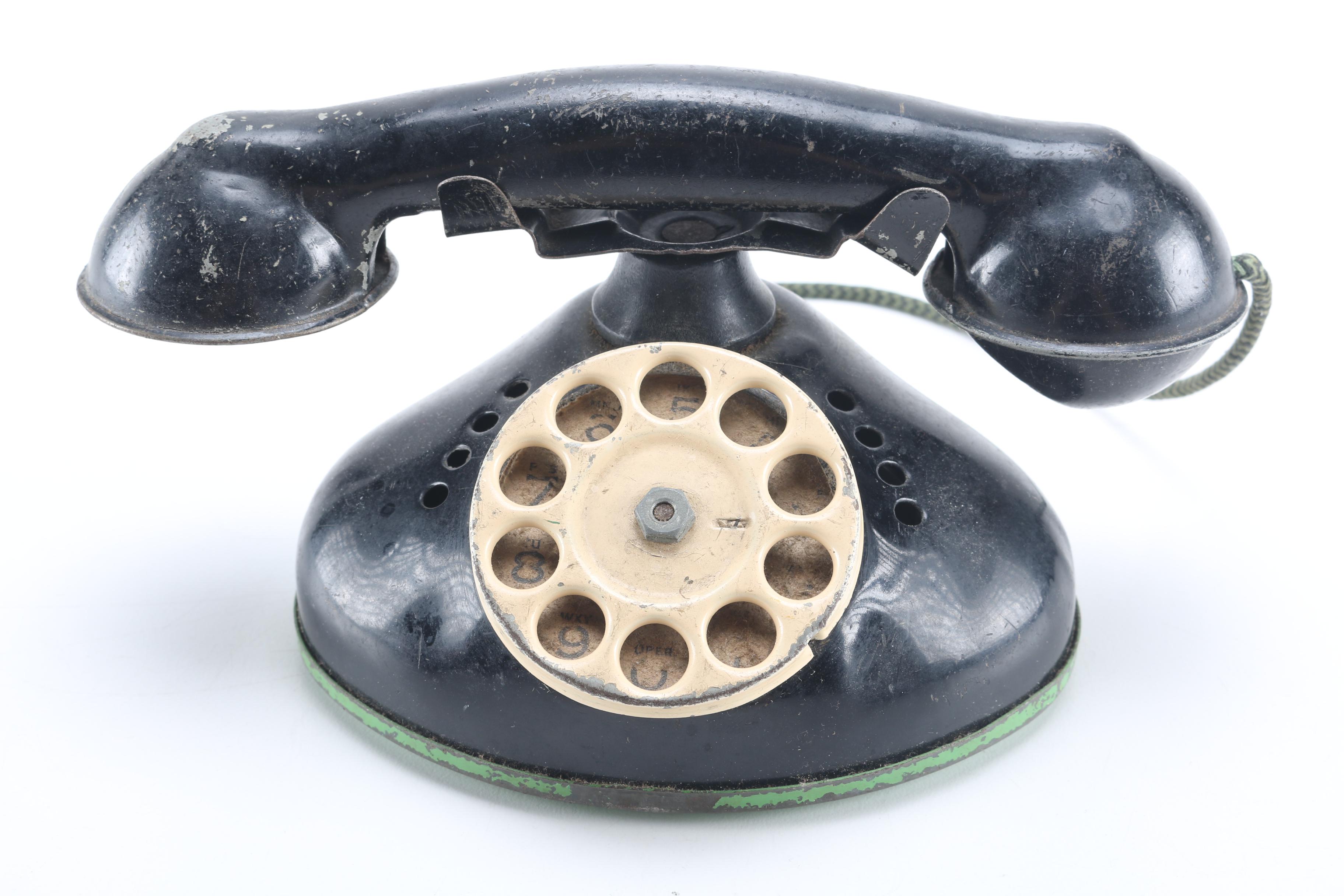 Antique Toy Rotary Phone