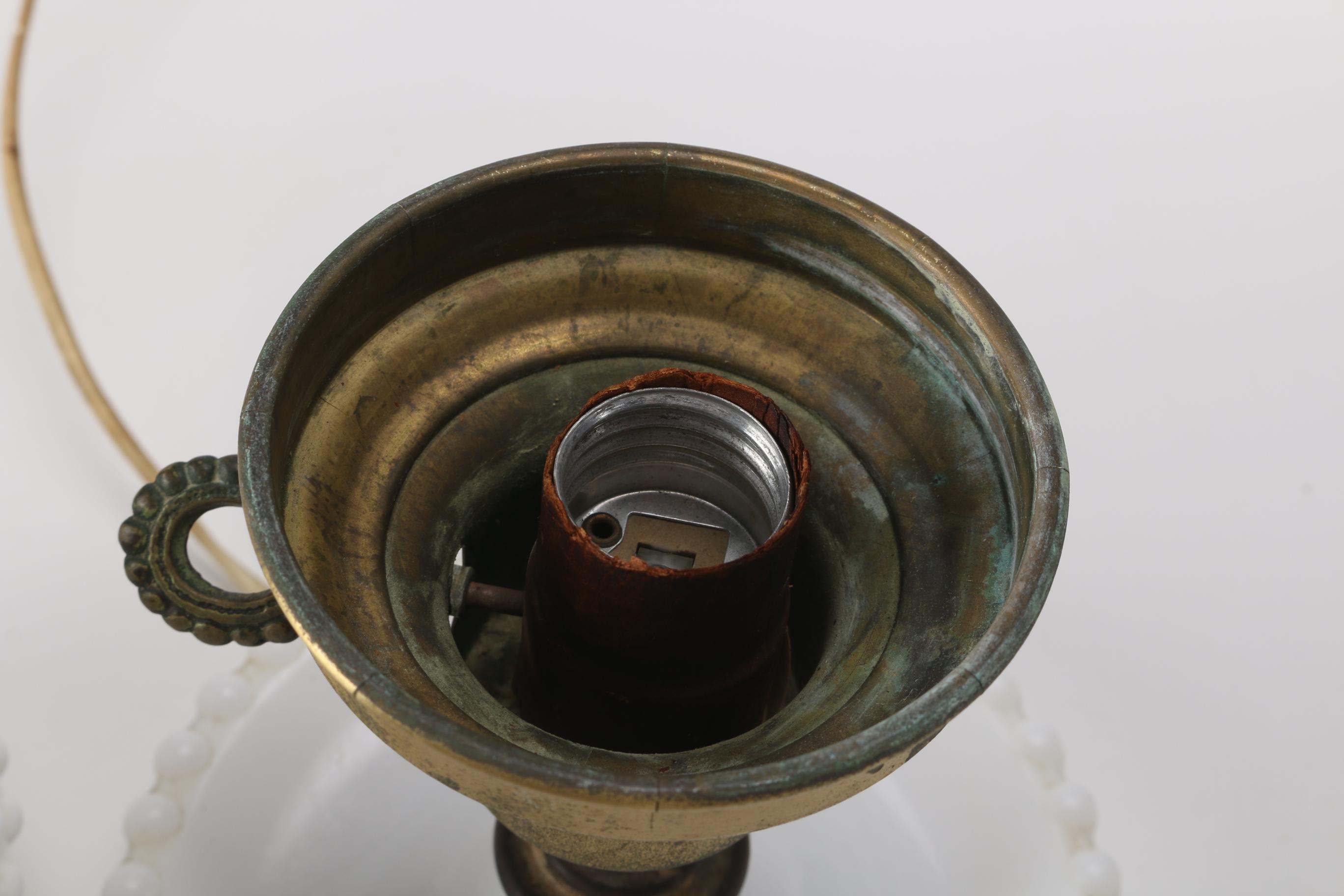 Milk Glass Accent Lamp