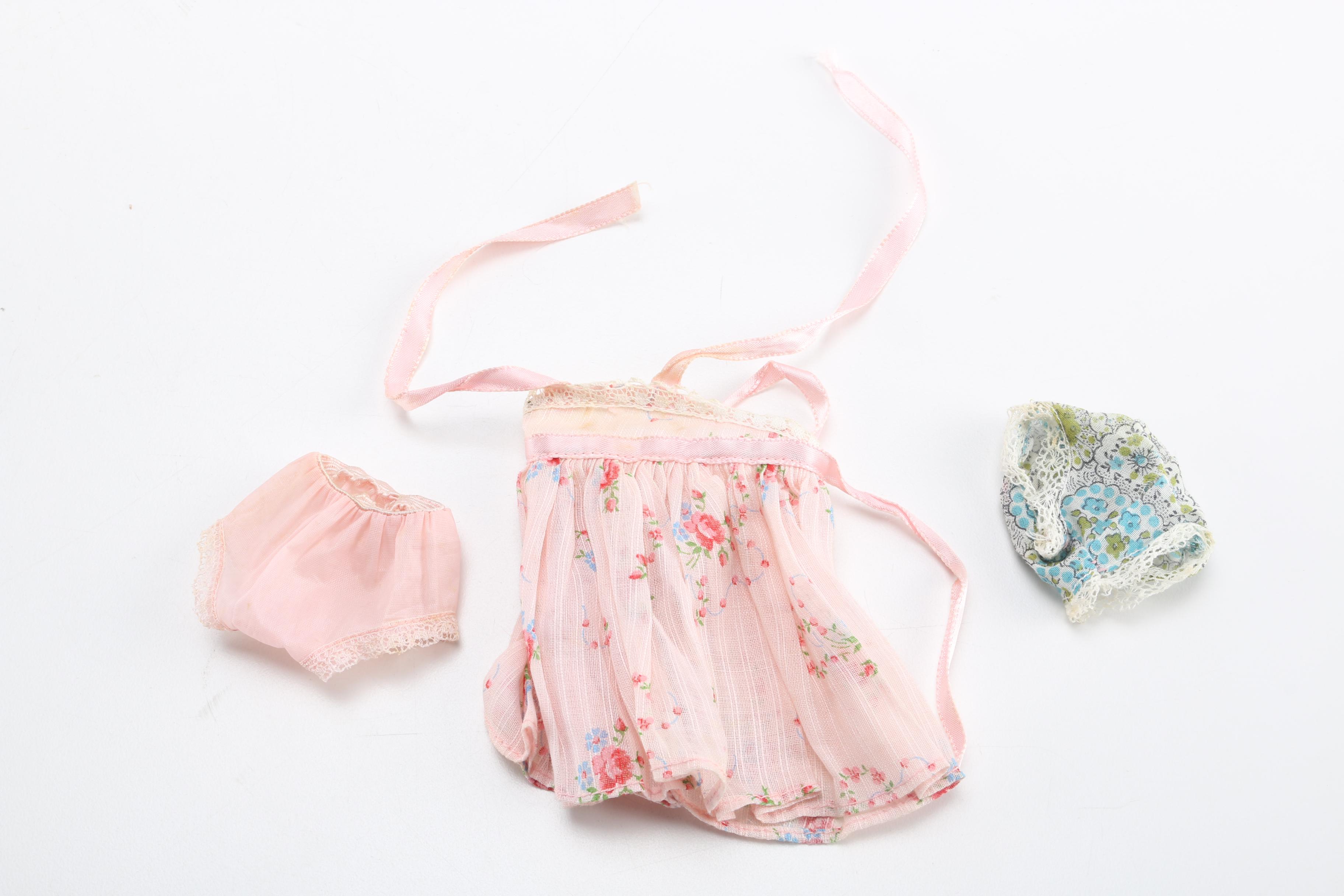 Jointed Knees Porcelain Doll With Clothes