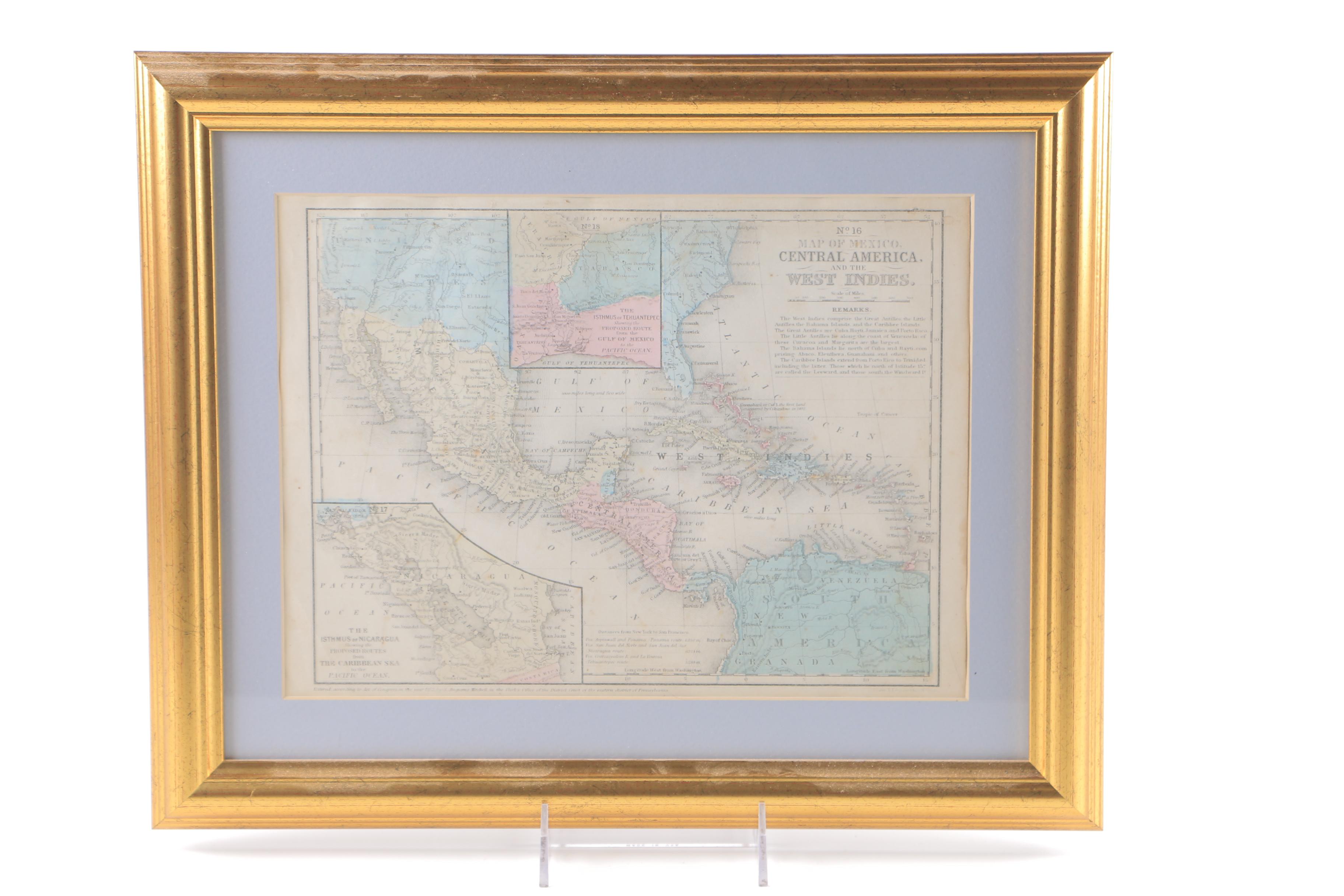 Maps Showing South America, Central America, and the West Indies