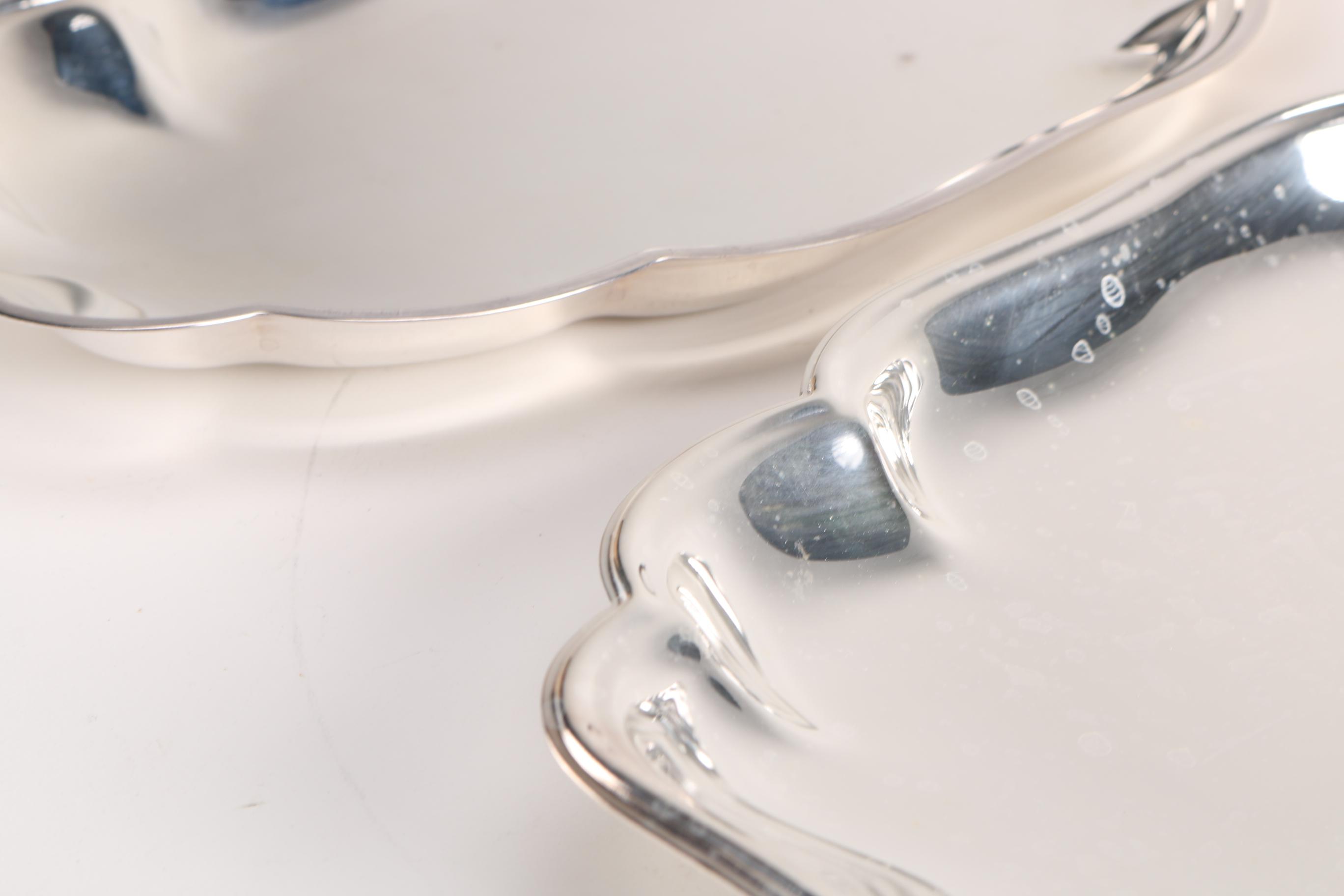 Gorham "Heritage" Silver Plate Serving Trays