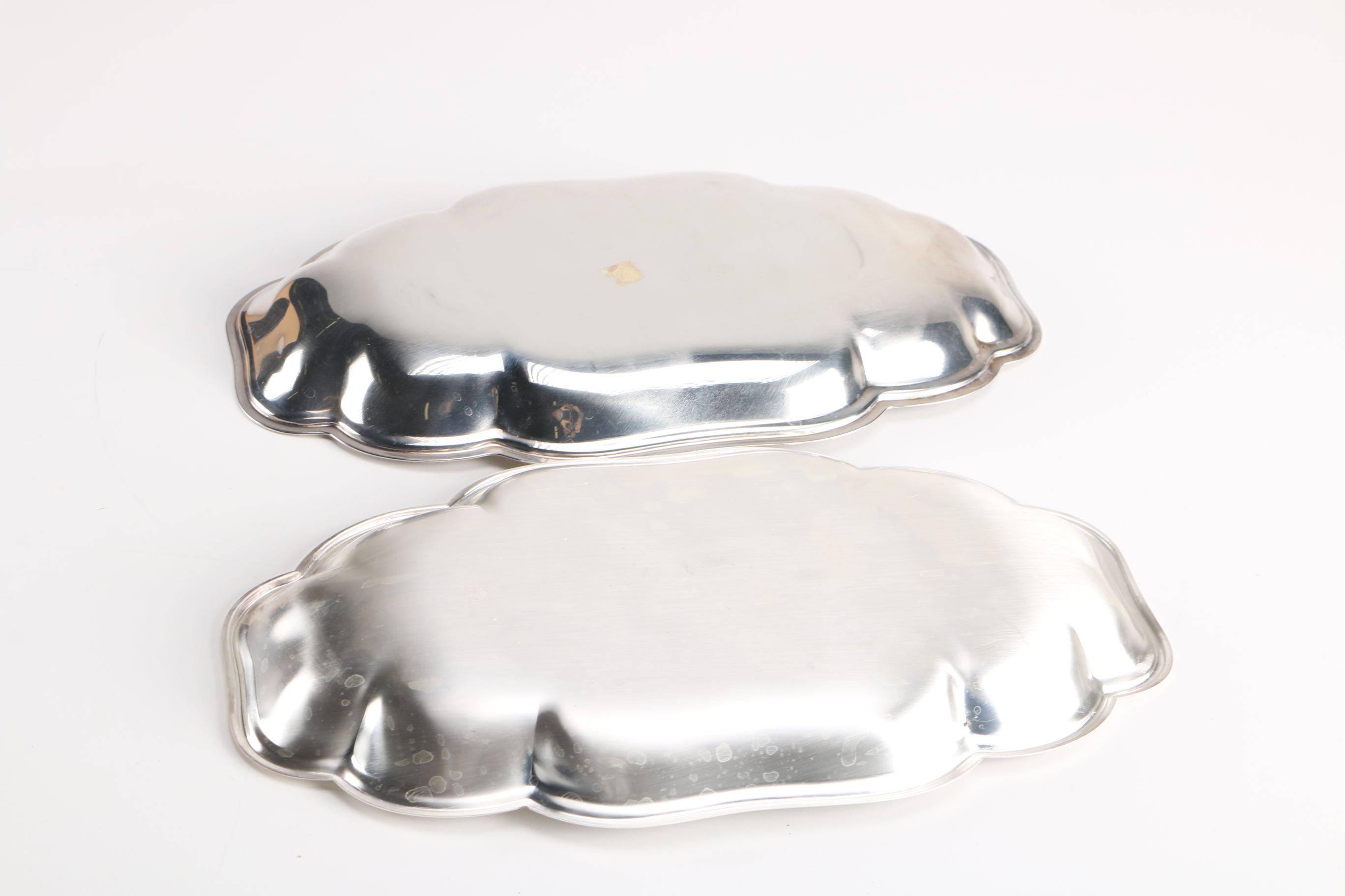 Gorham "Heritage" Silver Plate Serving Trays