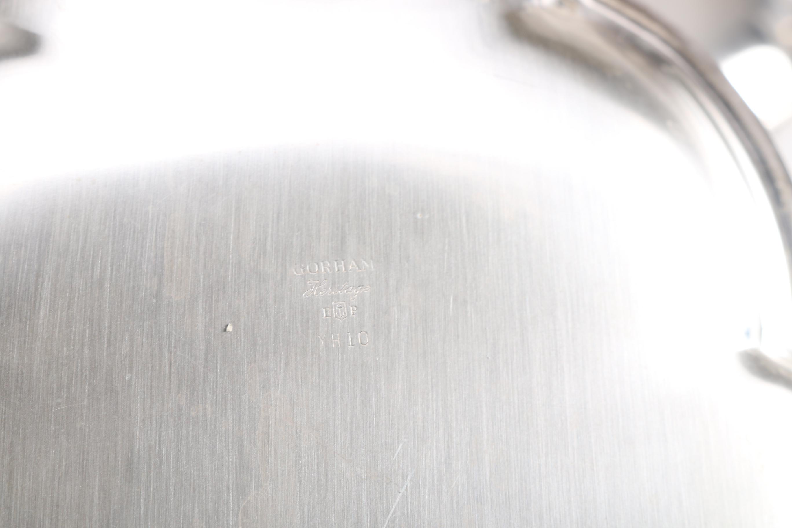 Gorham "Heritage" Silver Plate Serving Trays