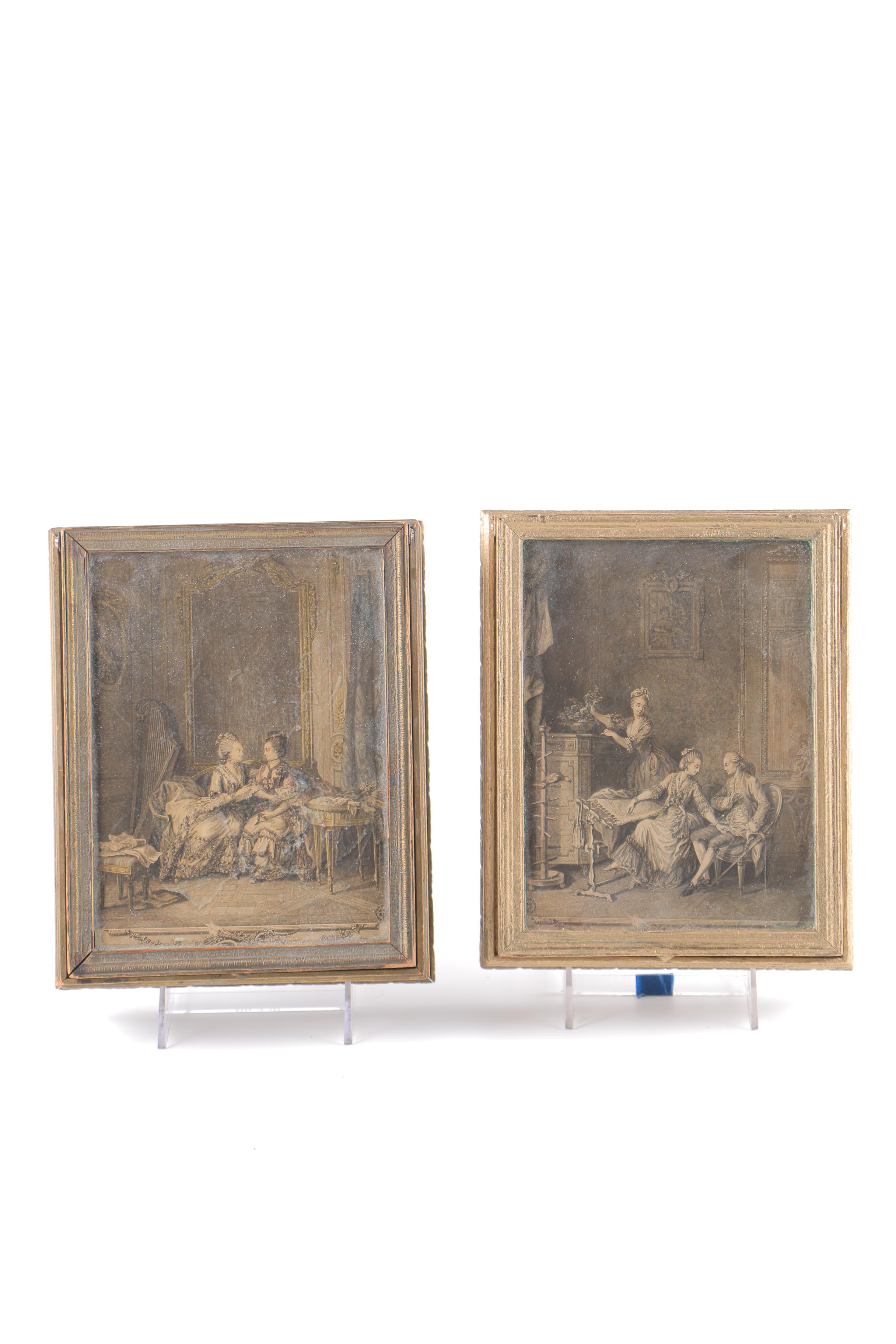 Vintage Jewelry Boxes With Hand-Colored Lithographs