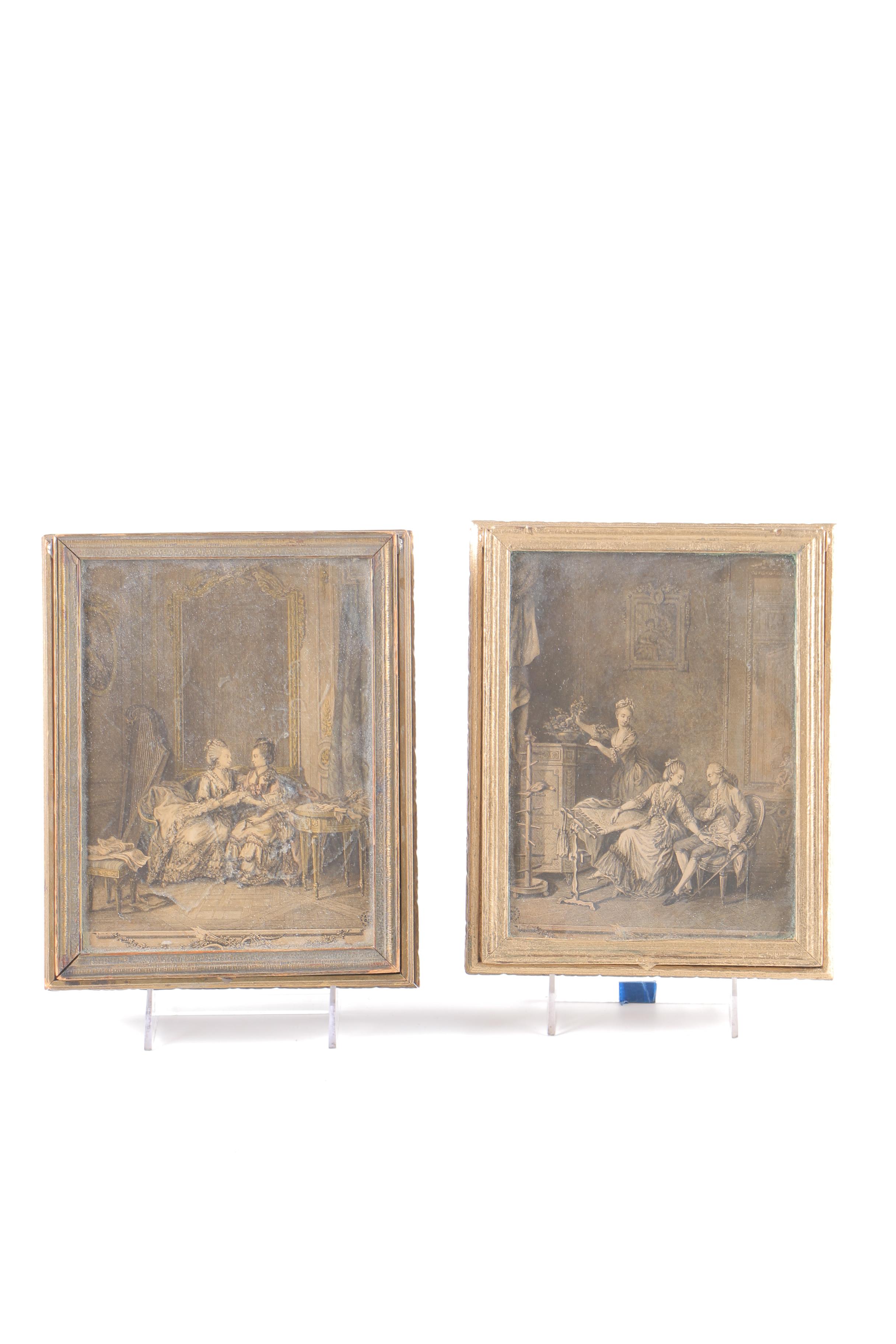 Vintage Jewelry Boxes With Hand-Colored Lithographs