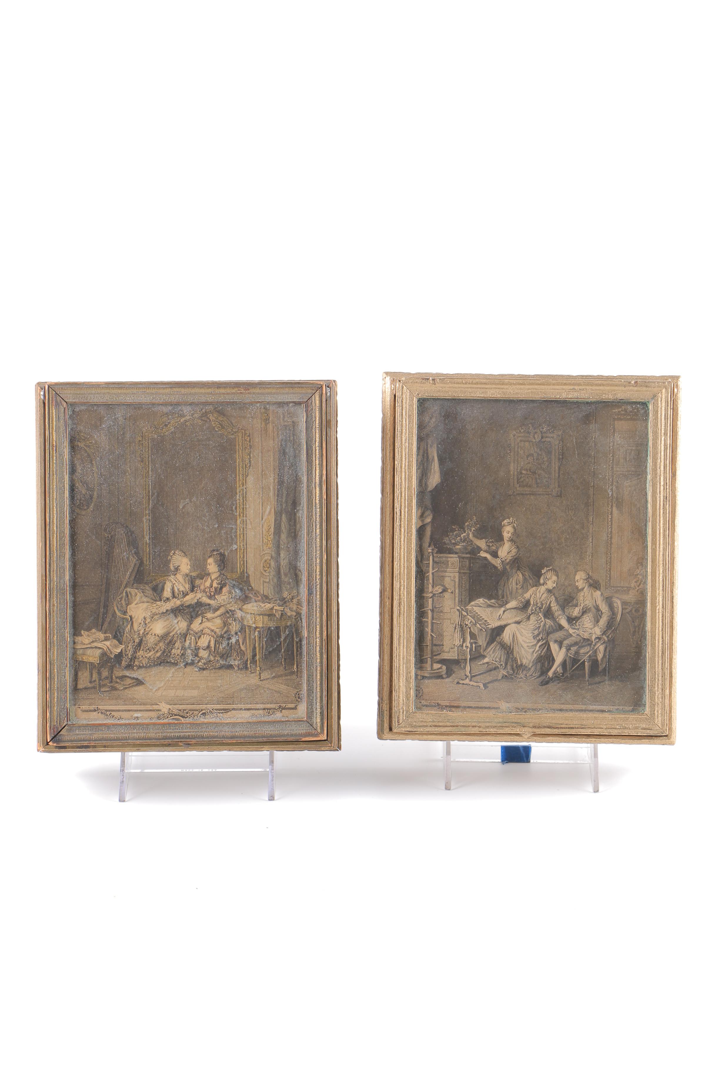 Vintage Jewelry Boxes With Hand-Colored Lithographs