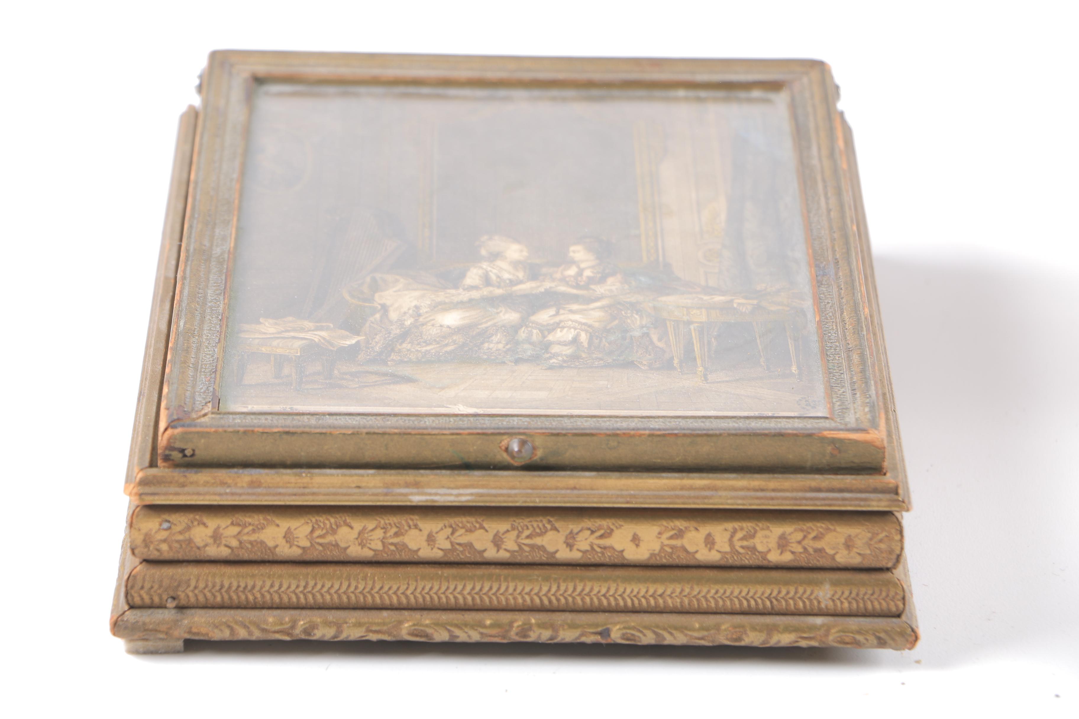 Vintage Jewelry Boxes With Hand-Colored Lithographs