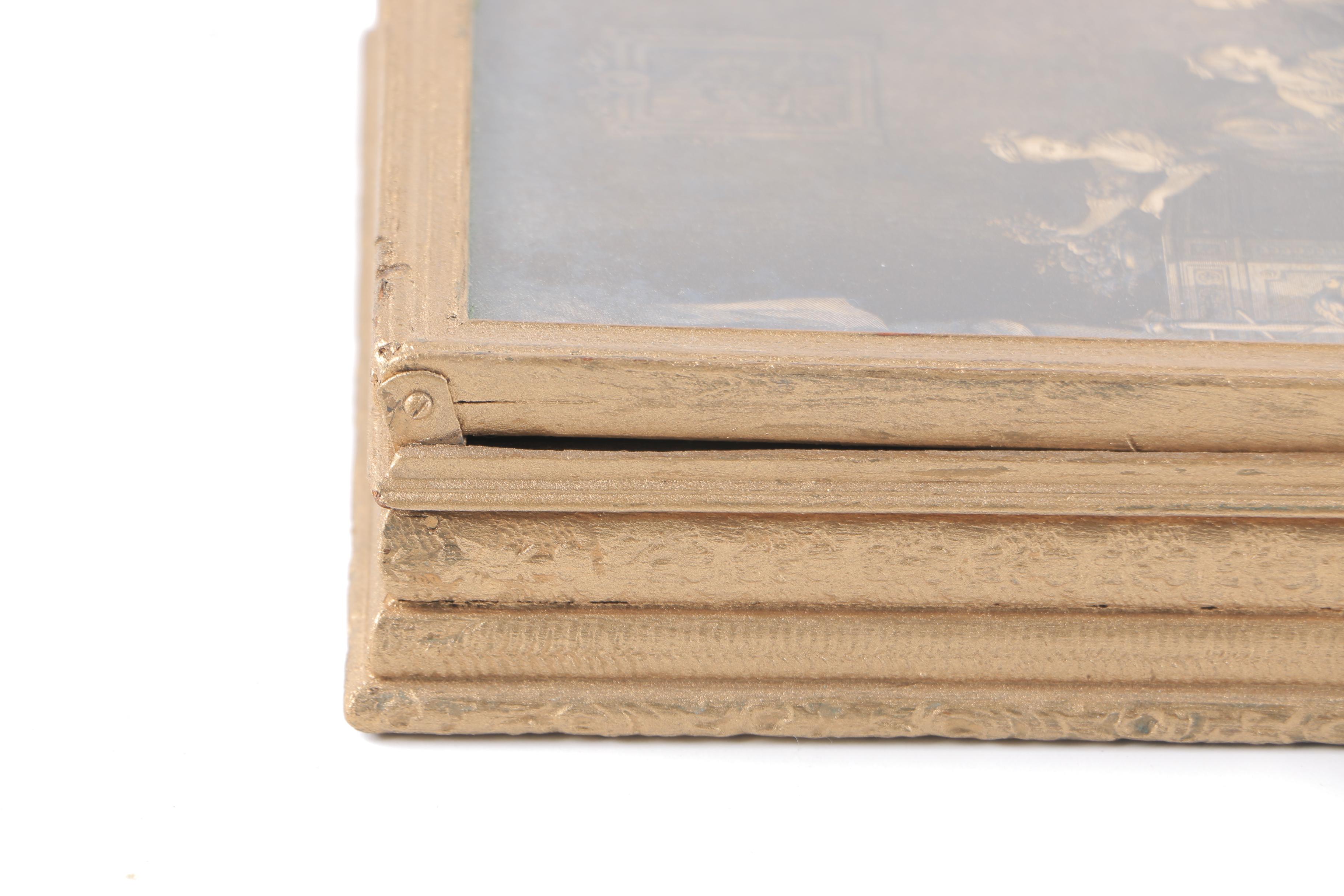 Vintage Jewelry Boxes With Hand-Colored Lithographs