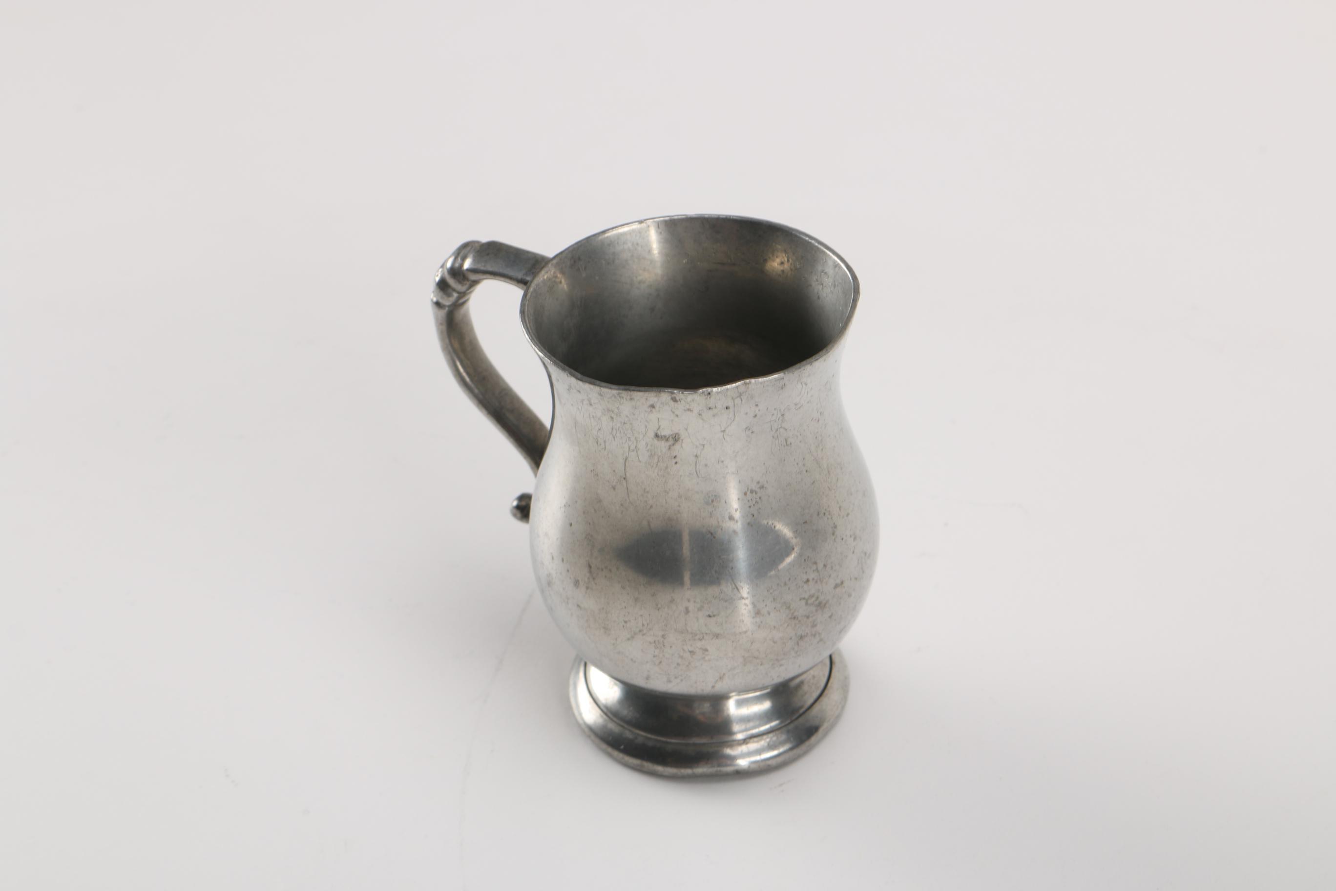 Sheffield English Pewter Footed Mug