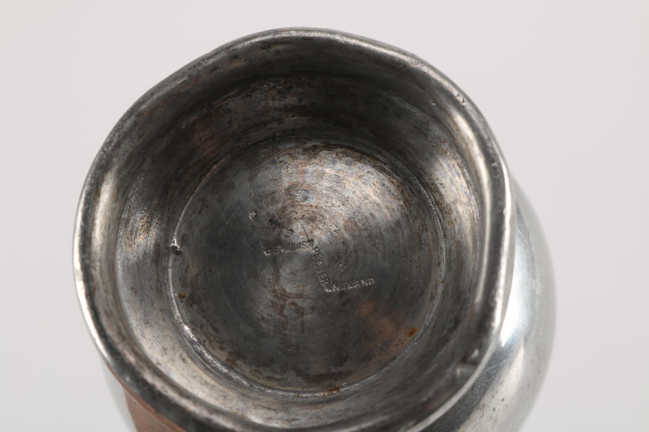 Sheffield English Pewter Footed Mug
