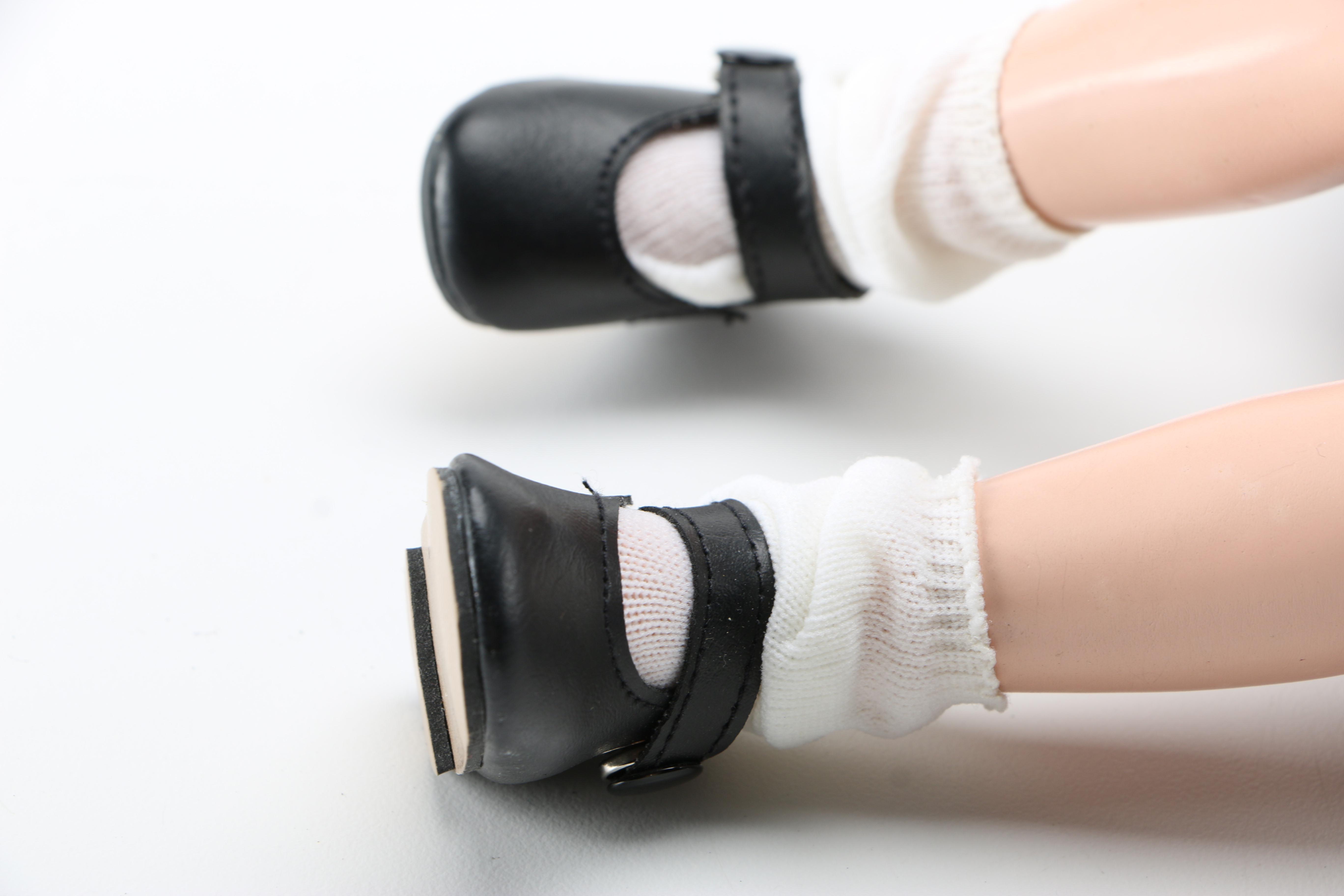 Doll in Blue Gingham Dress