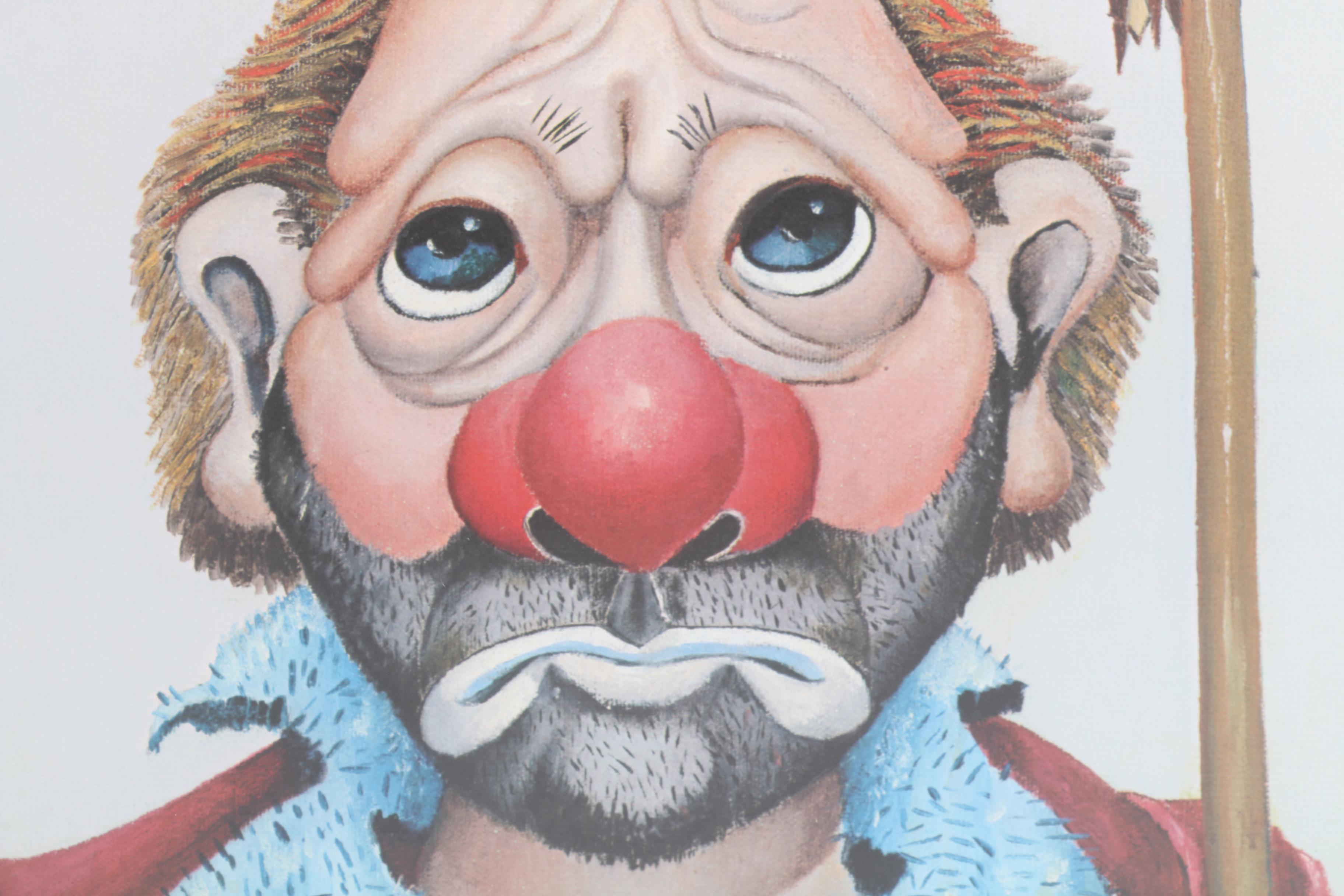 1972 Red Skelton Offset Lithograph "Golf King"