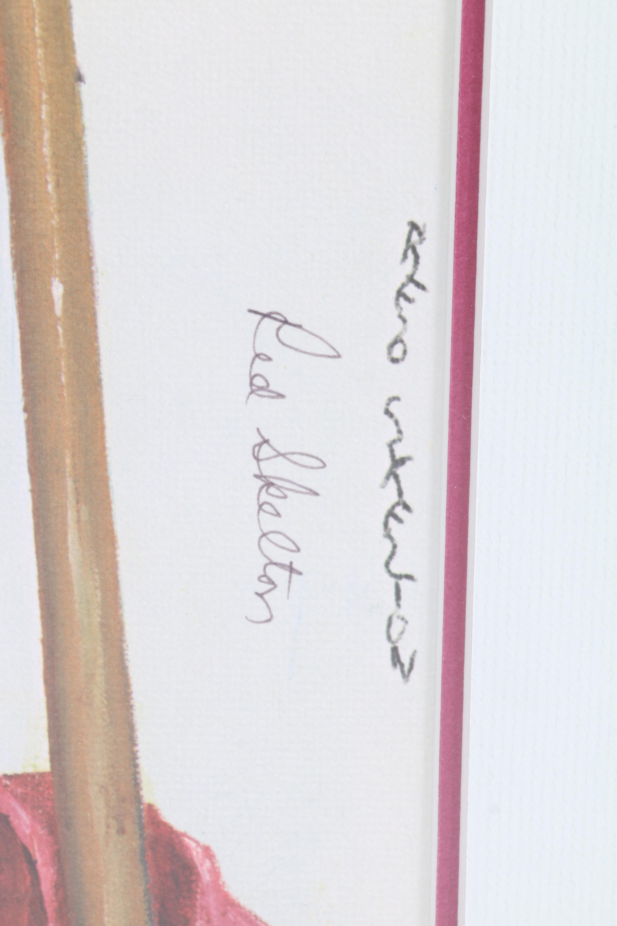 1972 Red Skelton Offset Lithograph "Golf King"