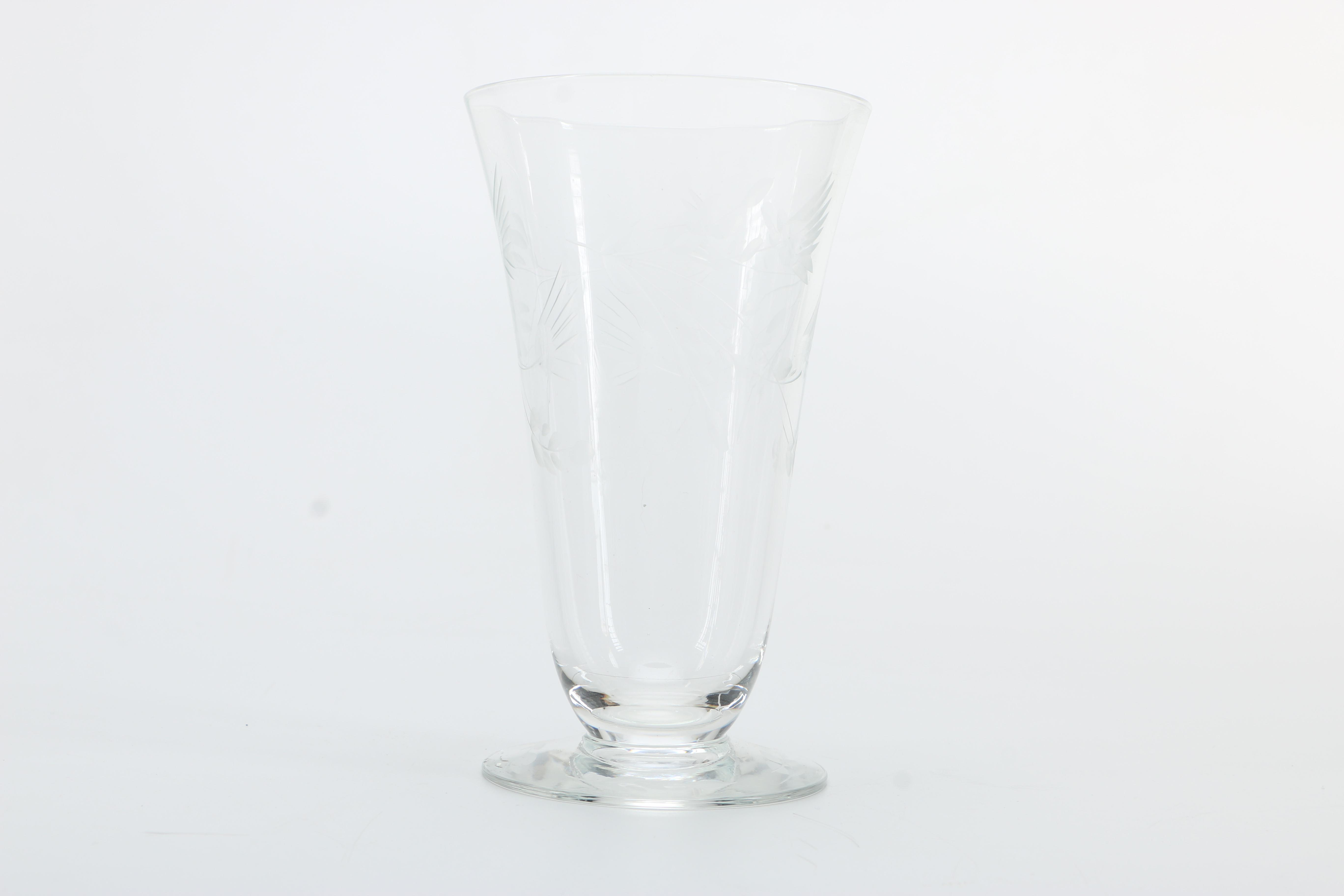 Etched Wine, Cocktail and Iced Tea Glasses