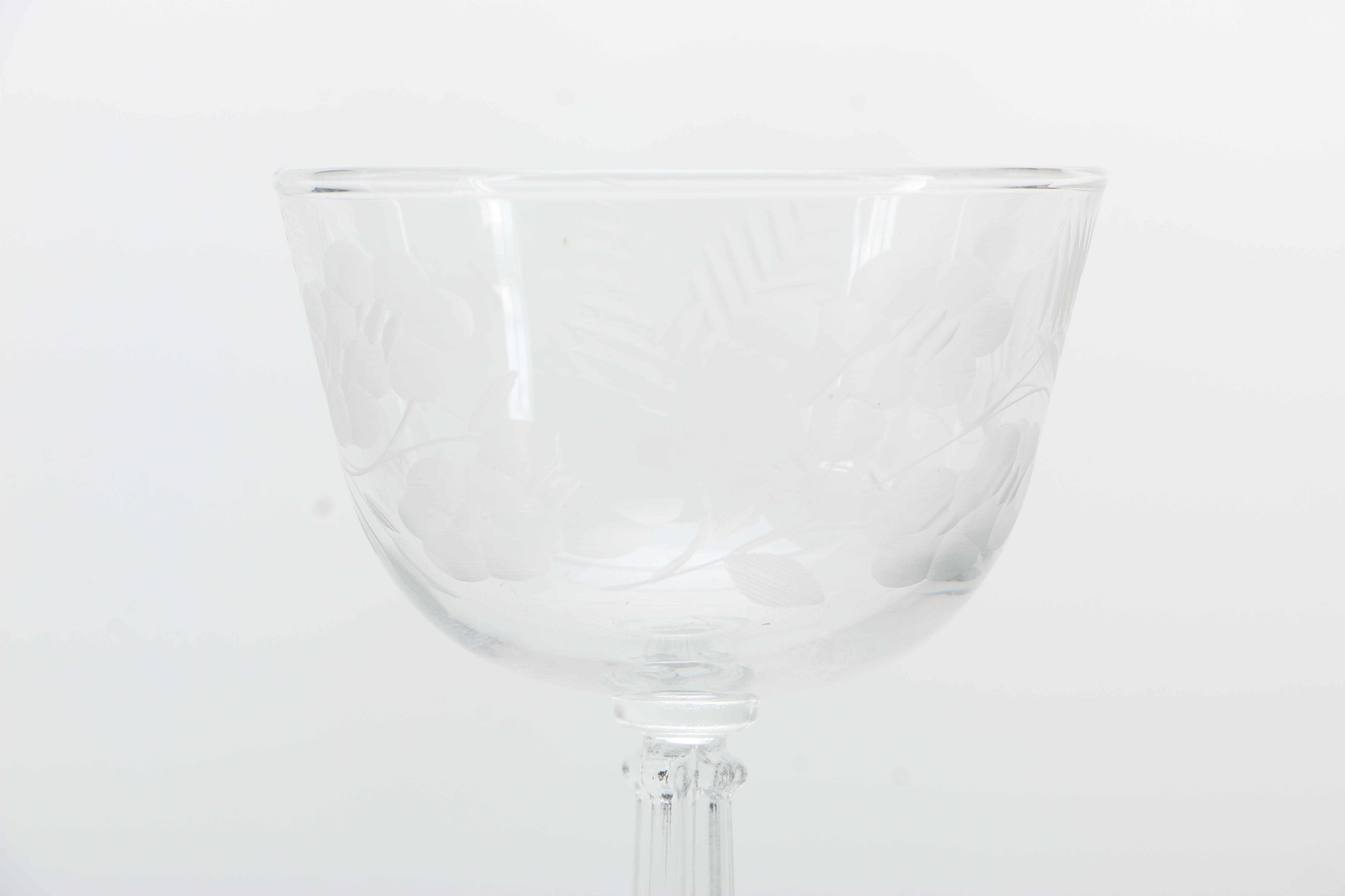 Etched Wine, Cocktail and Iced Tea Glasses