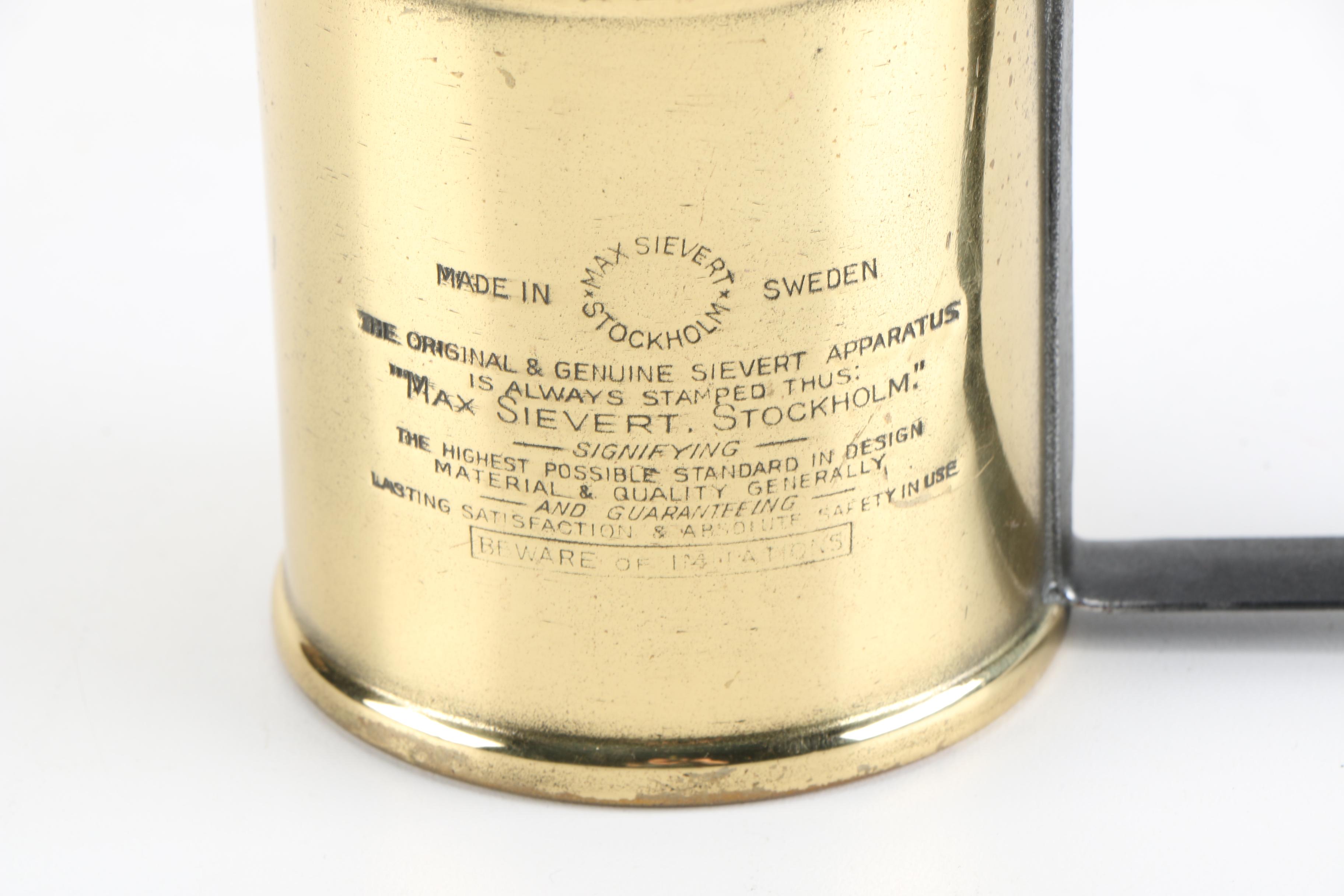 Max Sievert Stockholm Swedish Brass Blow Torch