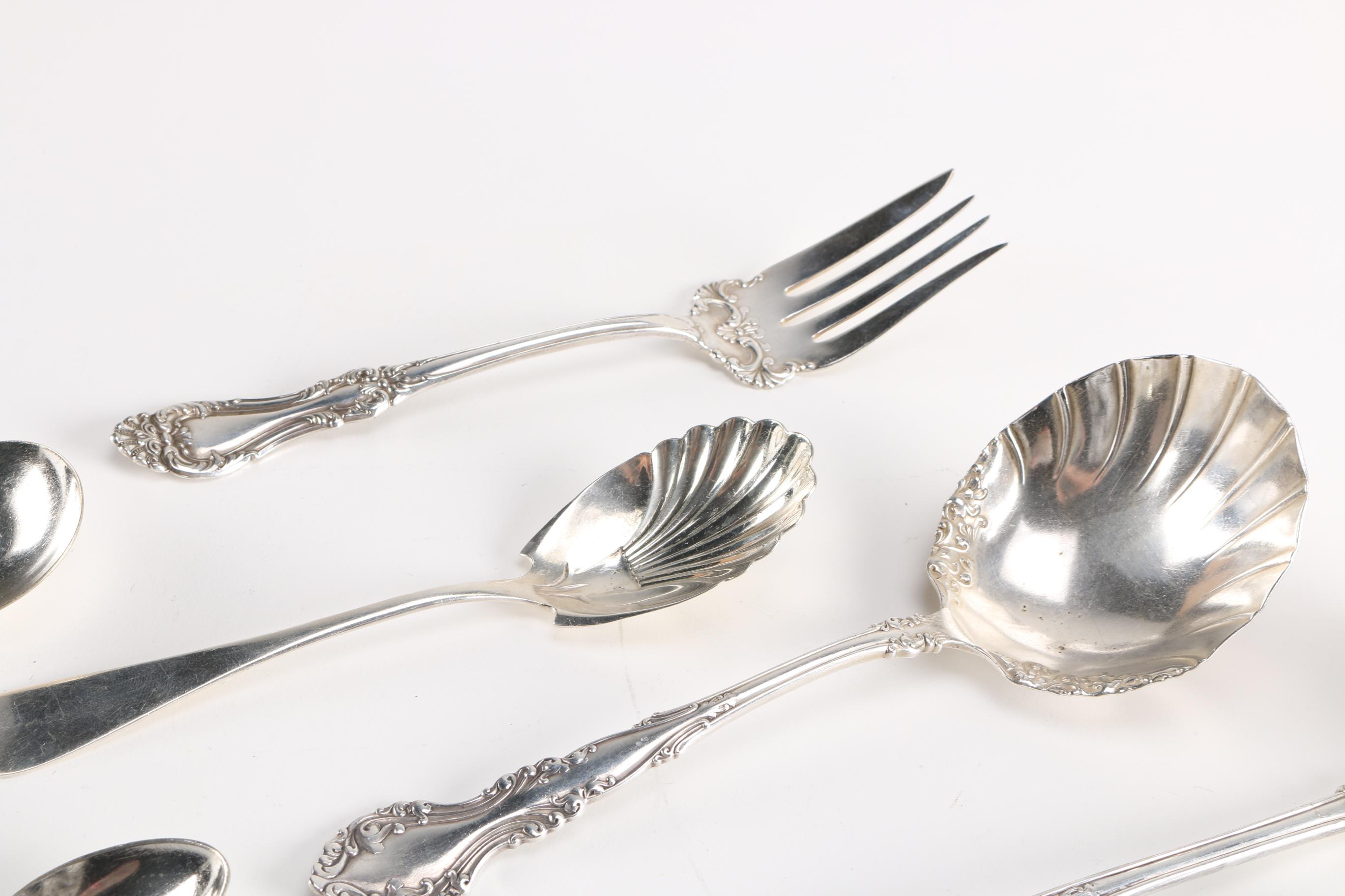 Silver-Plated Flatware Featuring Rogers