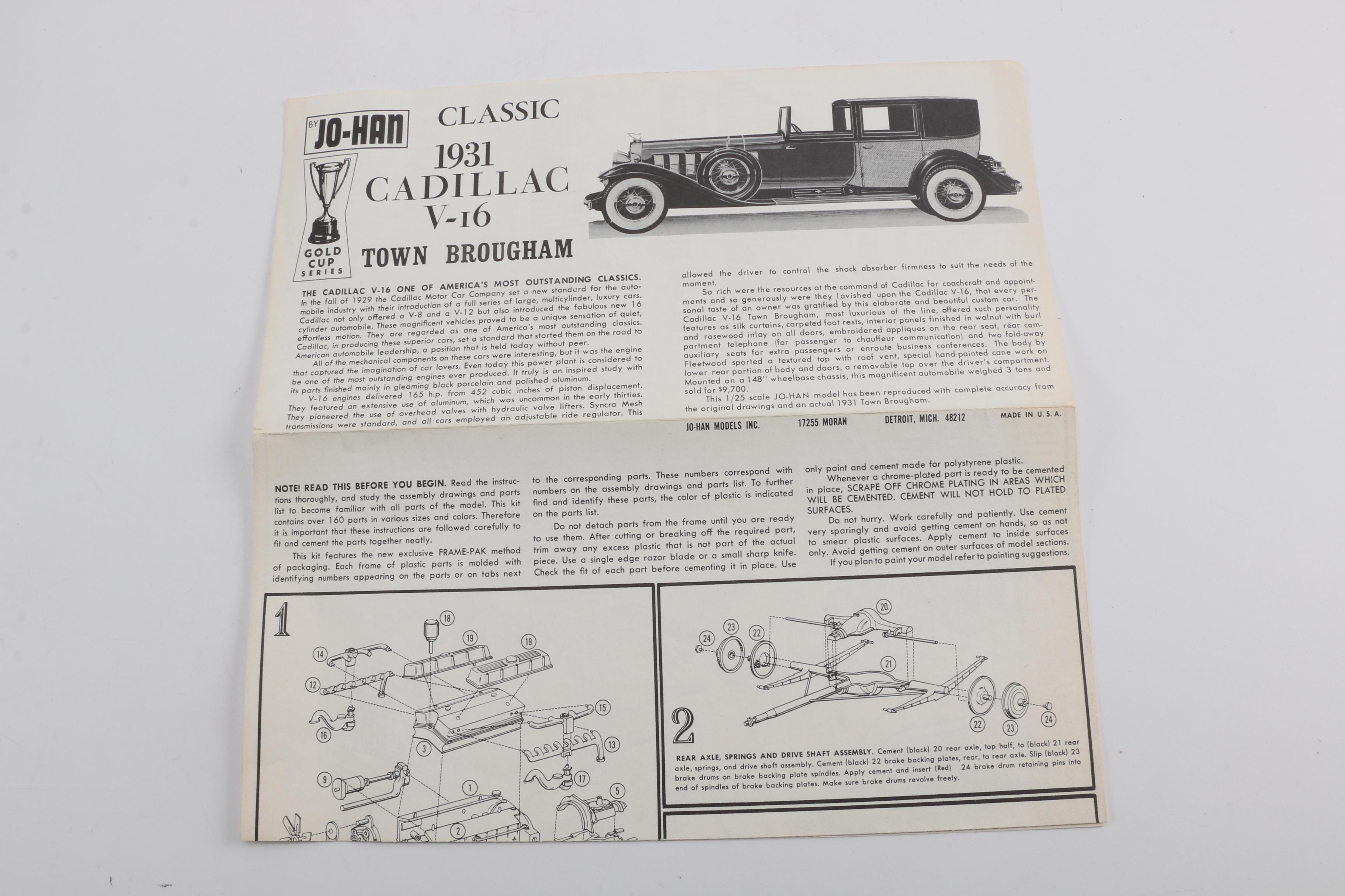 1931 Cadillac V-16 Town Brougham Model