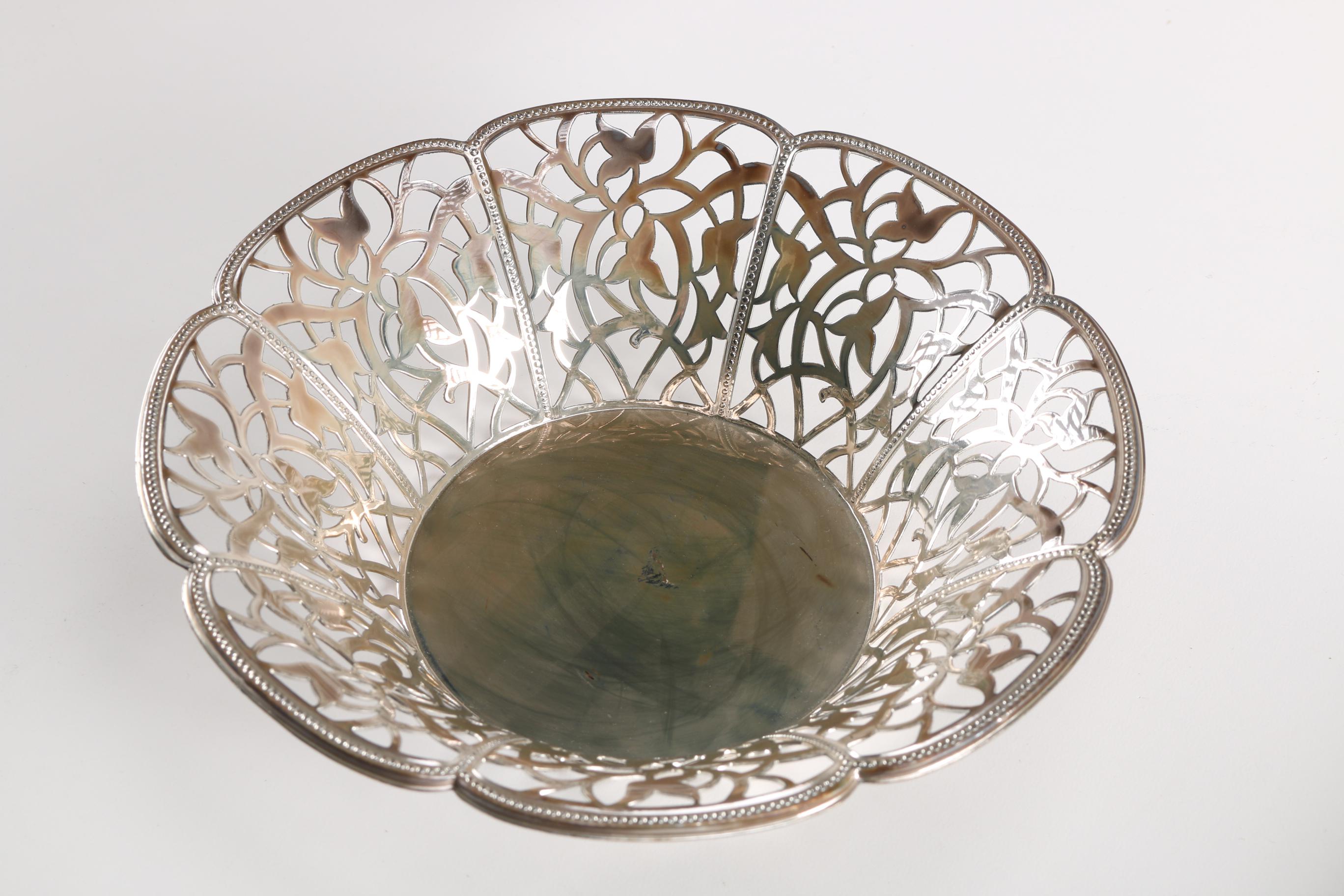 Serving Bowls Including Silver Plate