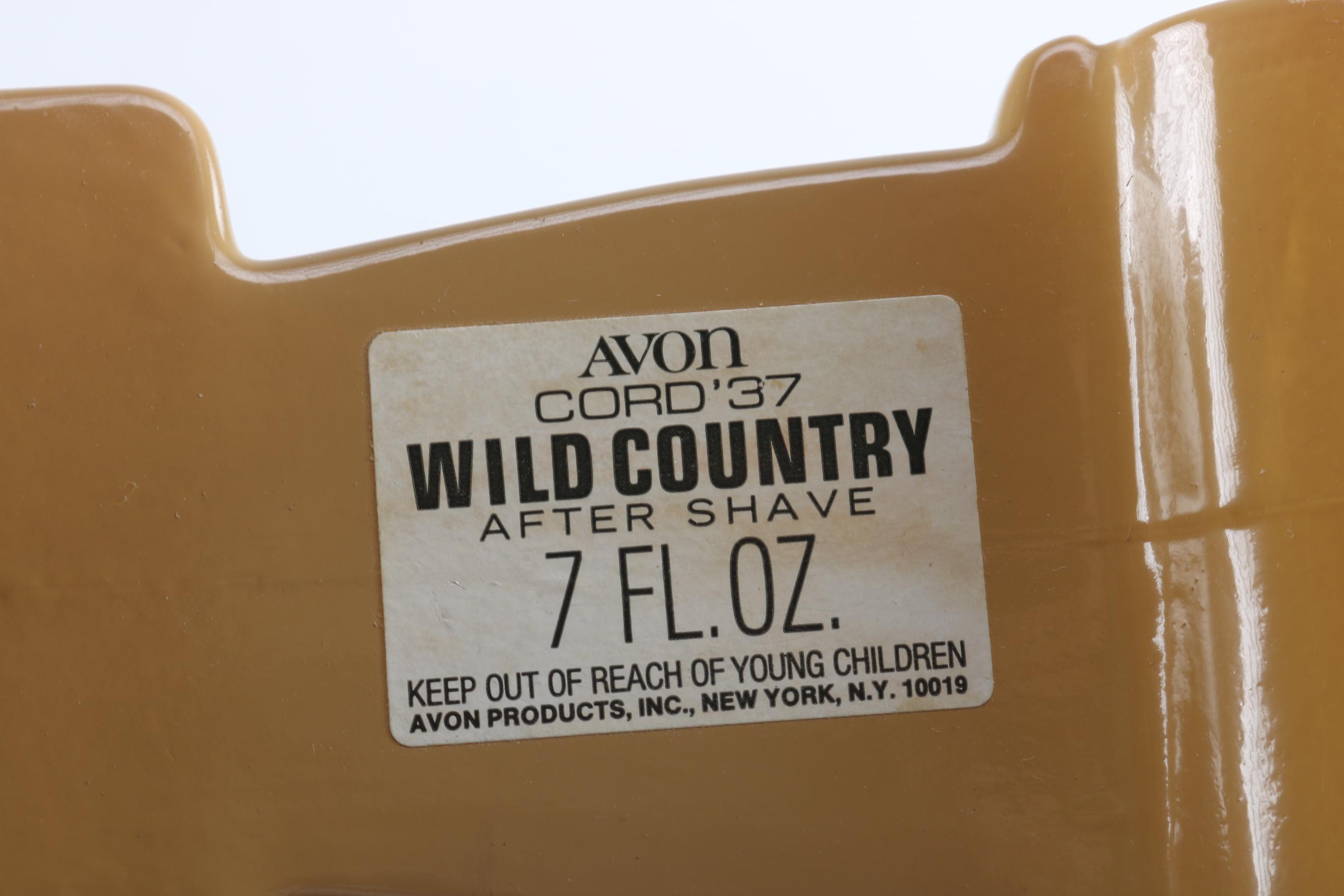 Avon Cord '37 Wild Country After Shave Bottle