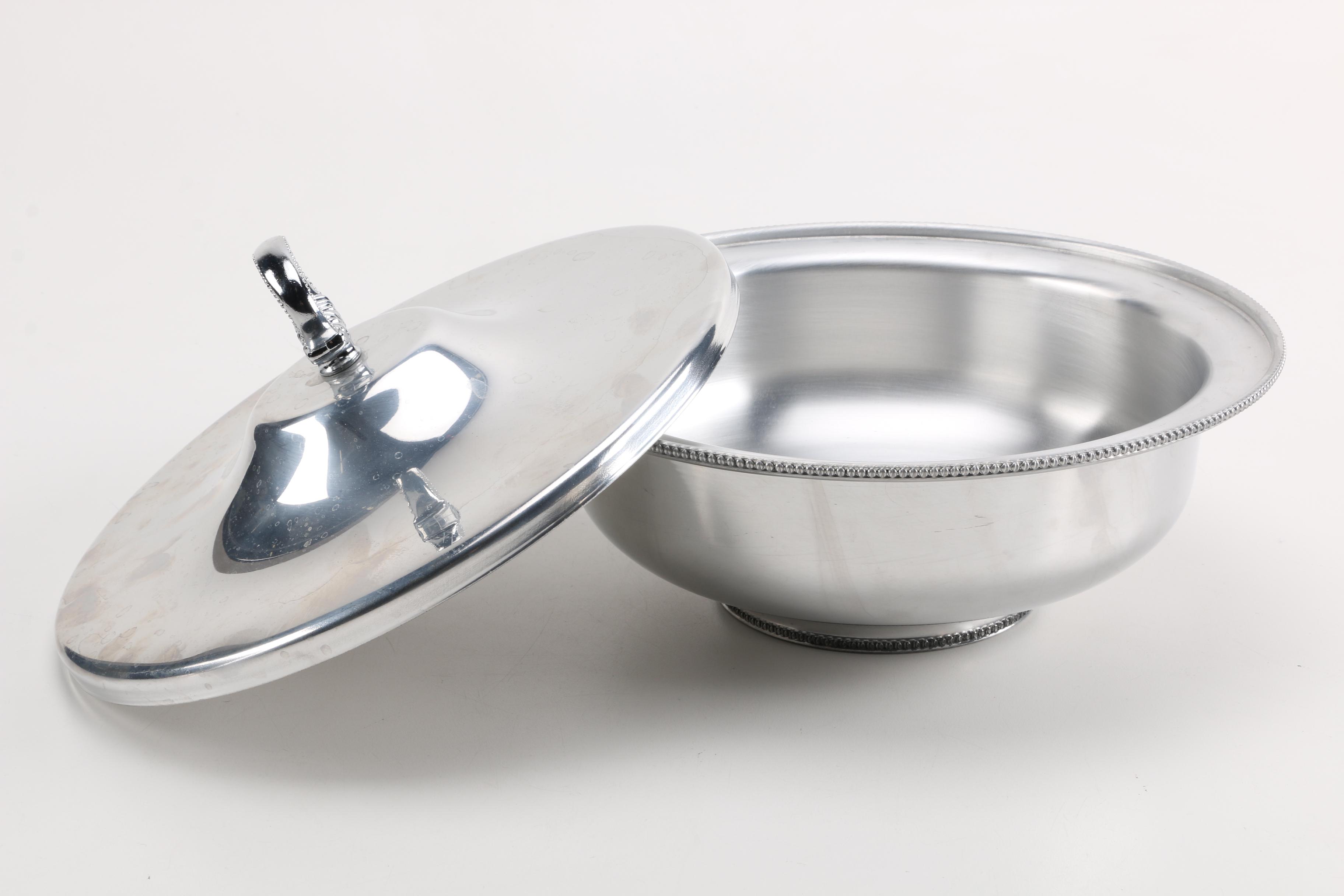 Sheffield Silver Co. Silver Plate Porringer With Aluminum Bowl