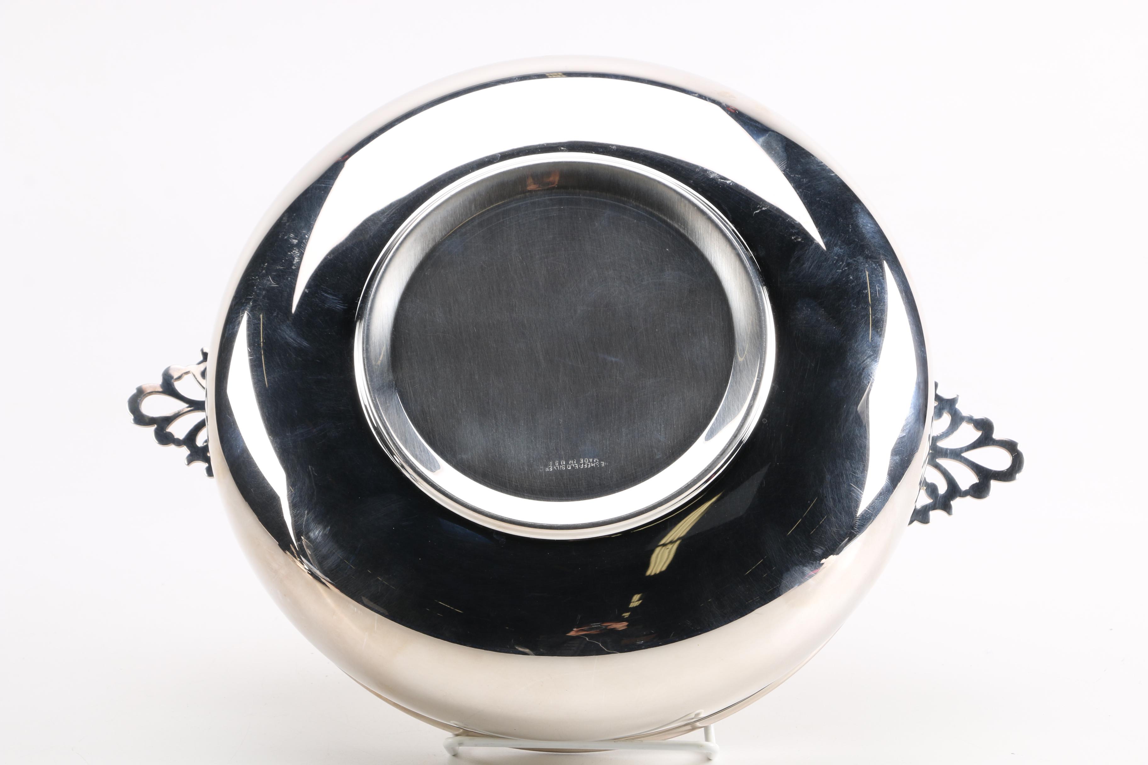 Sheffield Silver Co. Silver Plate Porringer With Aluminum Bowl