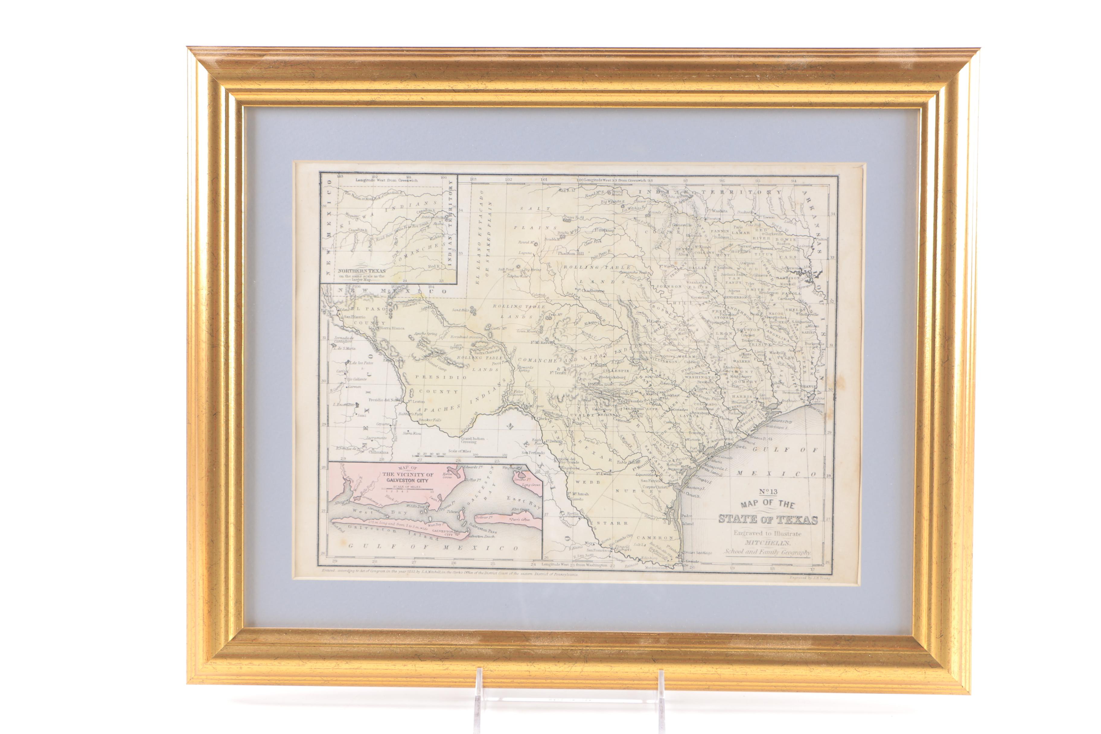 Maps of North America and Specific States in the Early 1800's