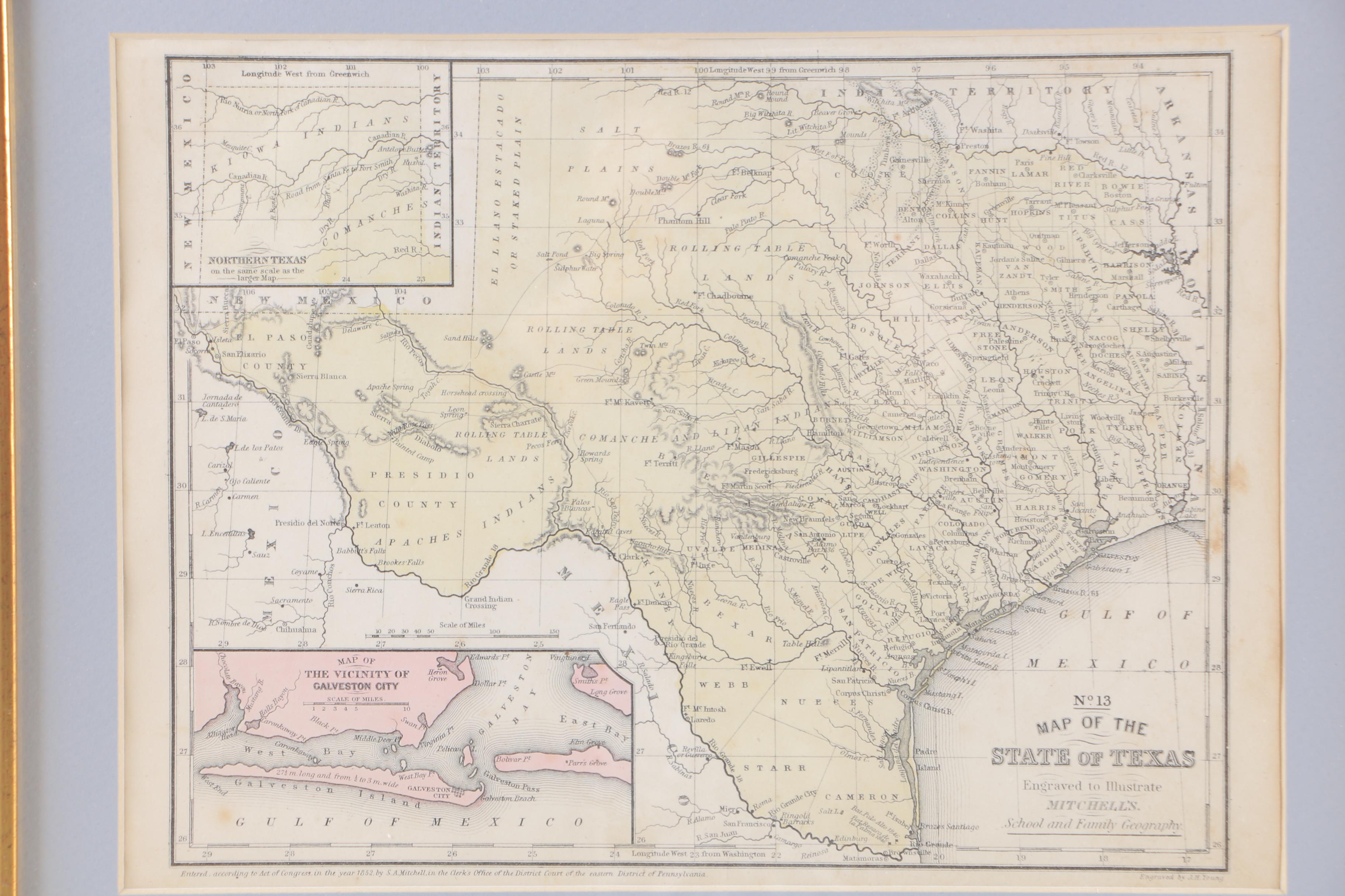 Maps of North America and Specific States in the Early 1800's