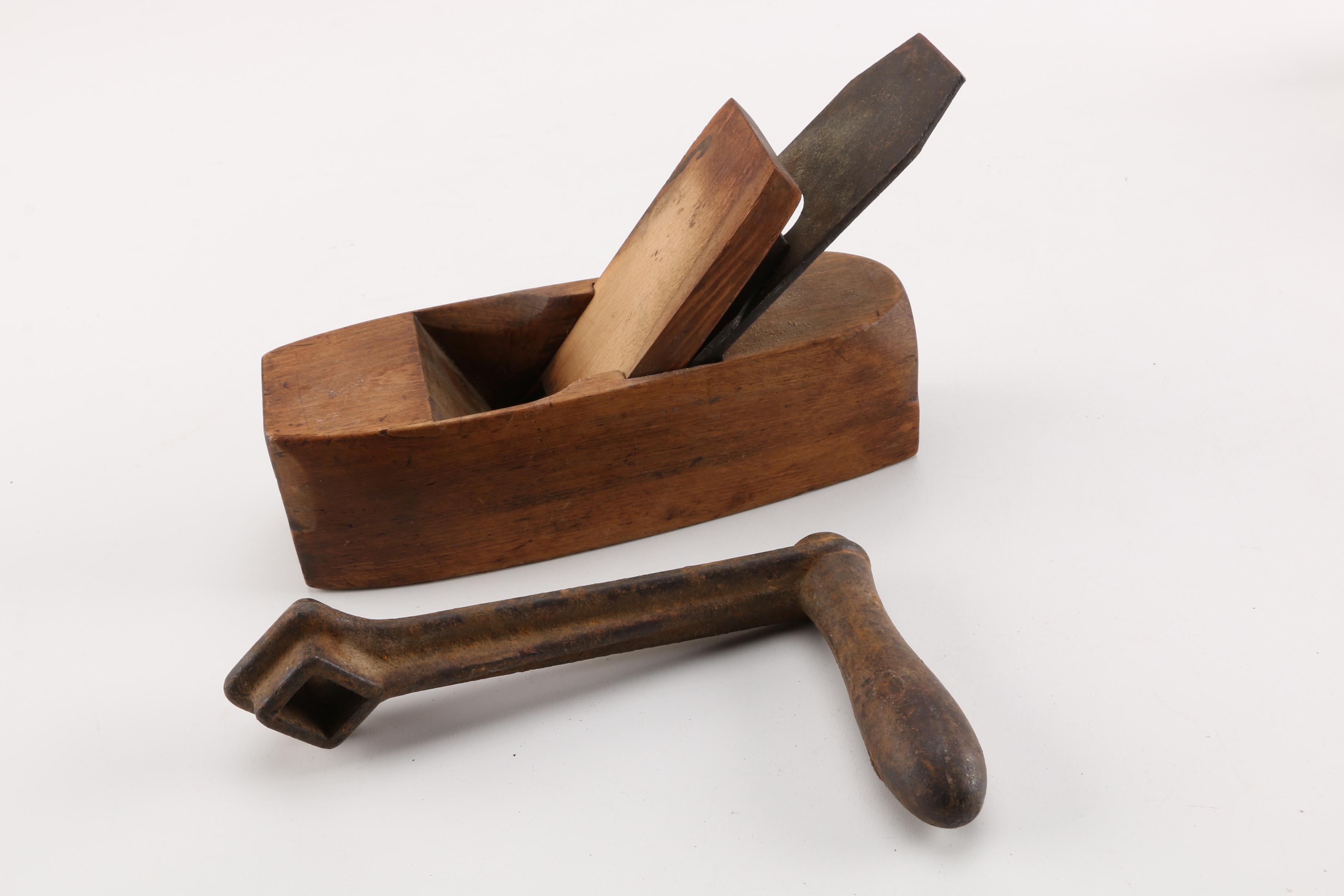 Antique Hand Tool Assortment Including Drills