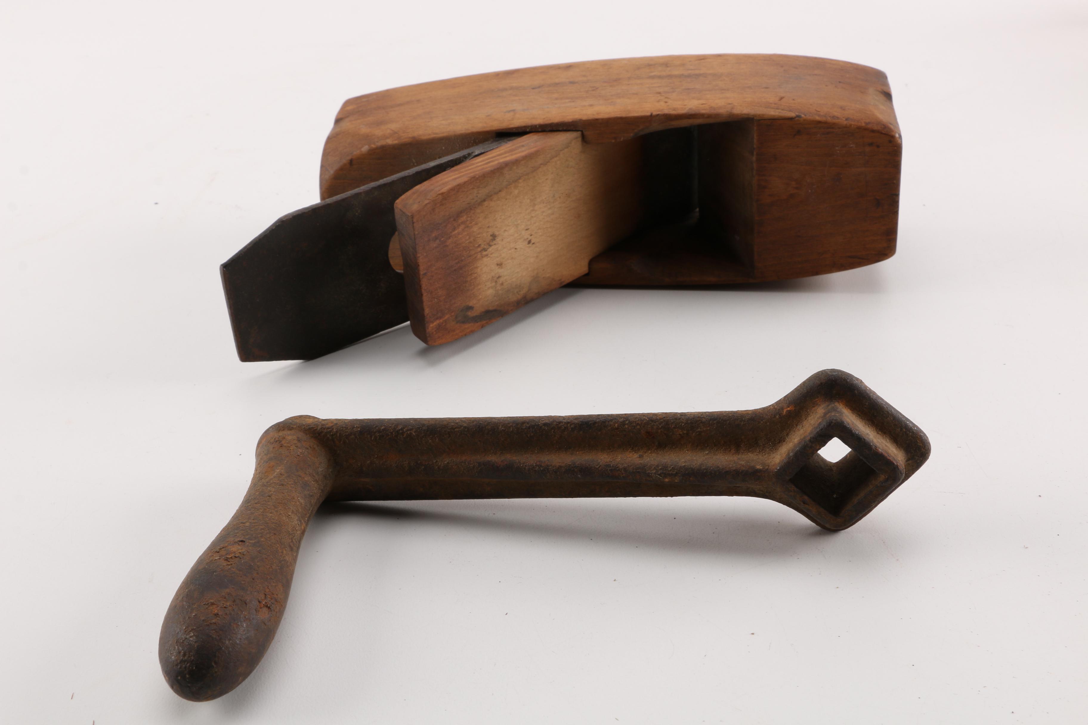 Antique Hand Tool Assortment Including Drills