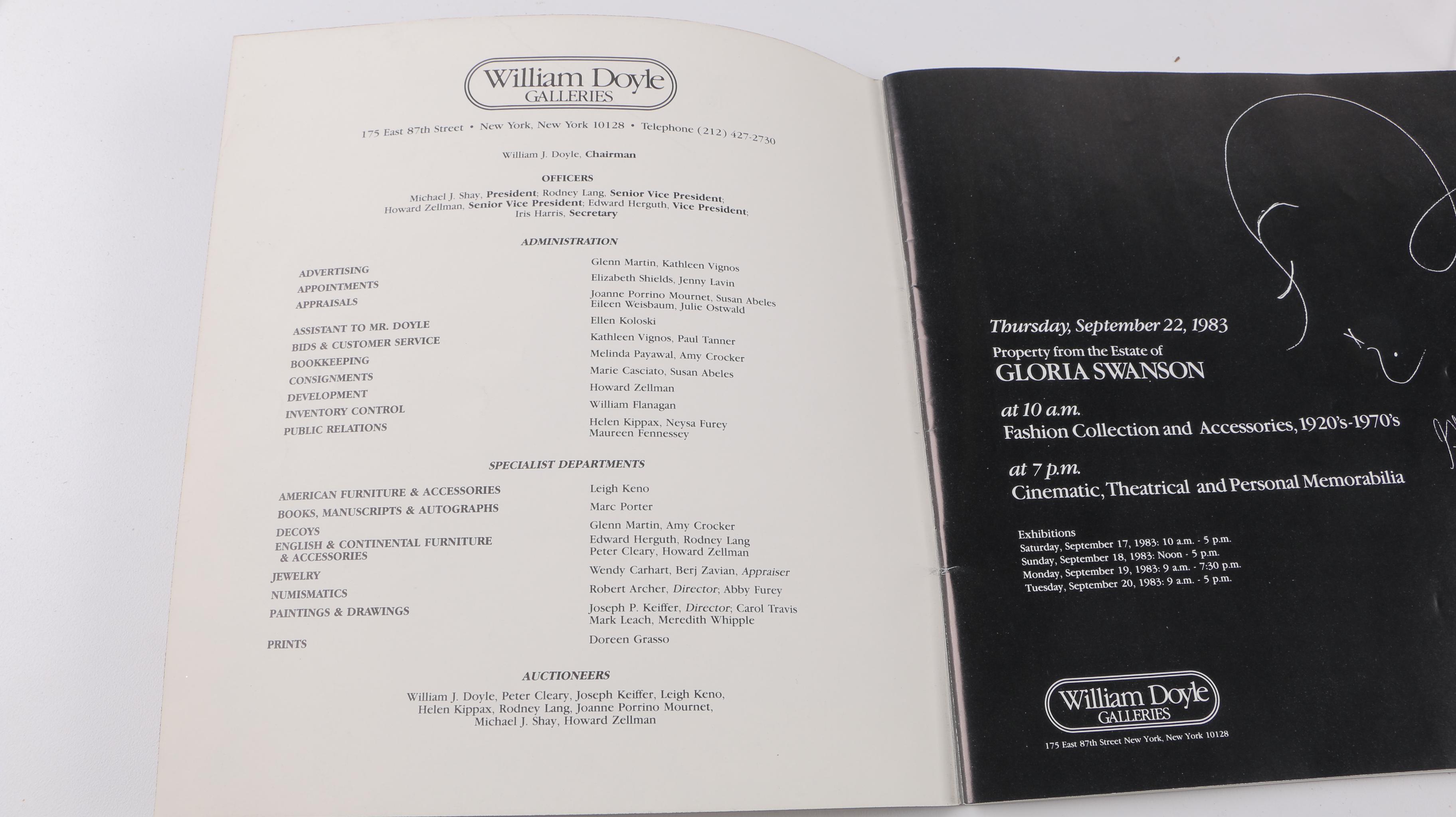 1978 Gloria Swanson Self Portrait Print