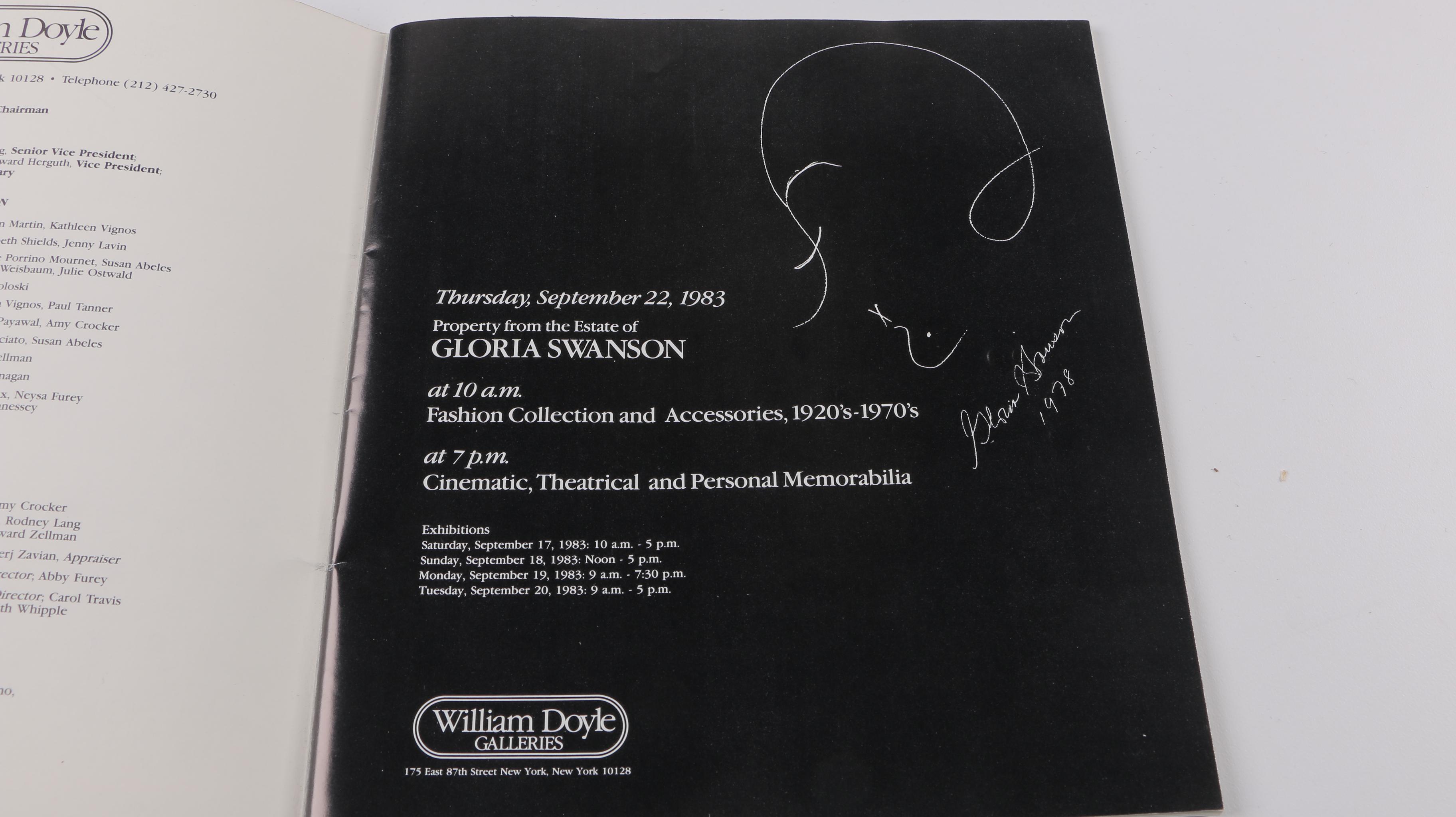 1978 Gloria Swanson Self Portrait Print