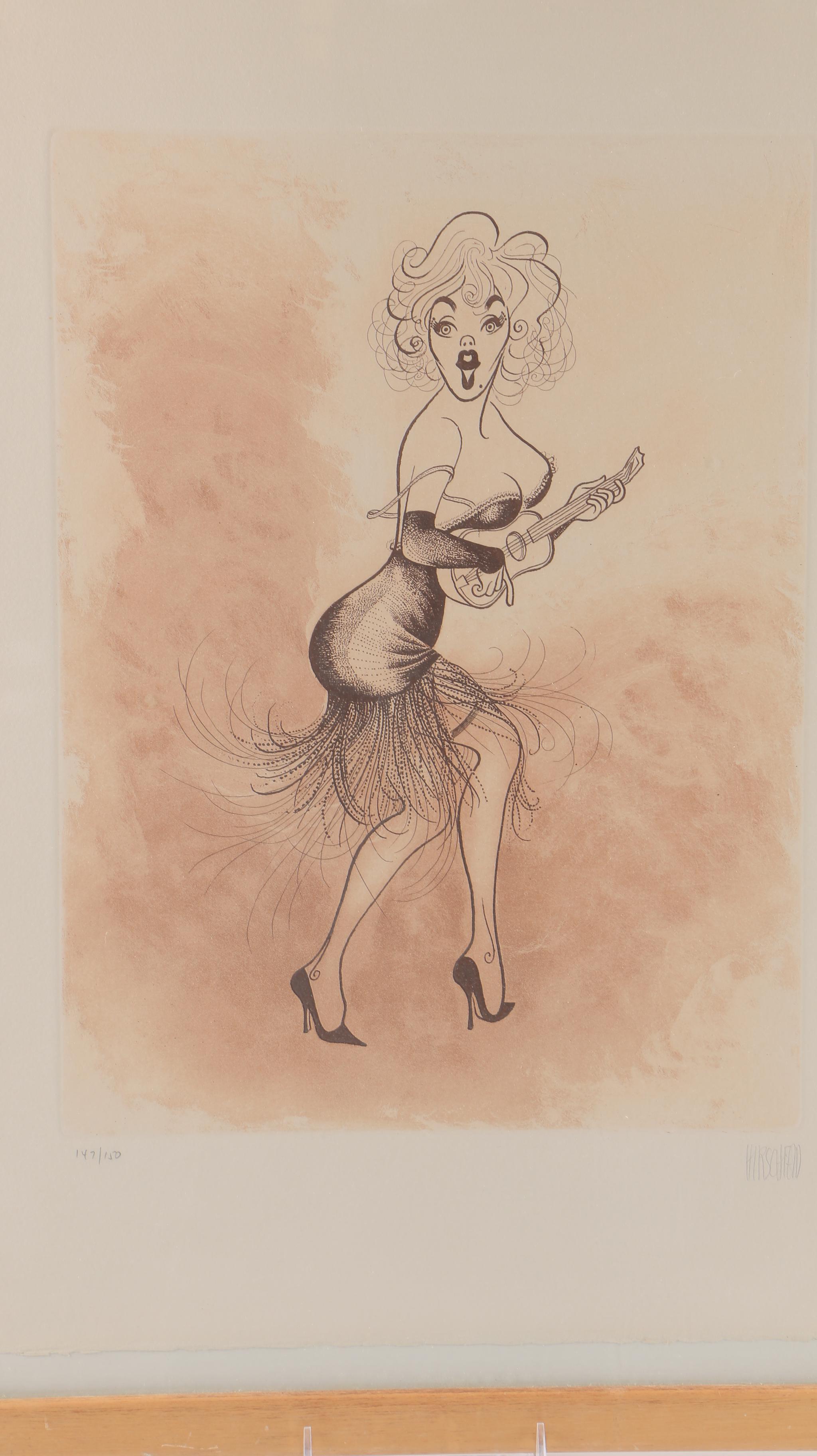 Albert Hirschfeld Signed Limited Edition Etching "Marilyn Monroe"