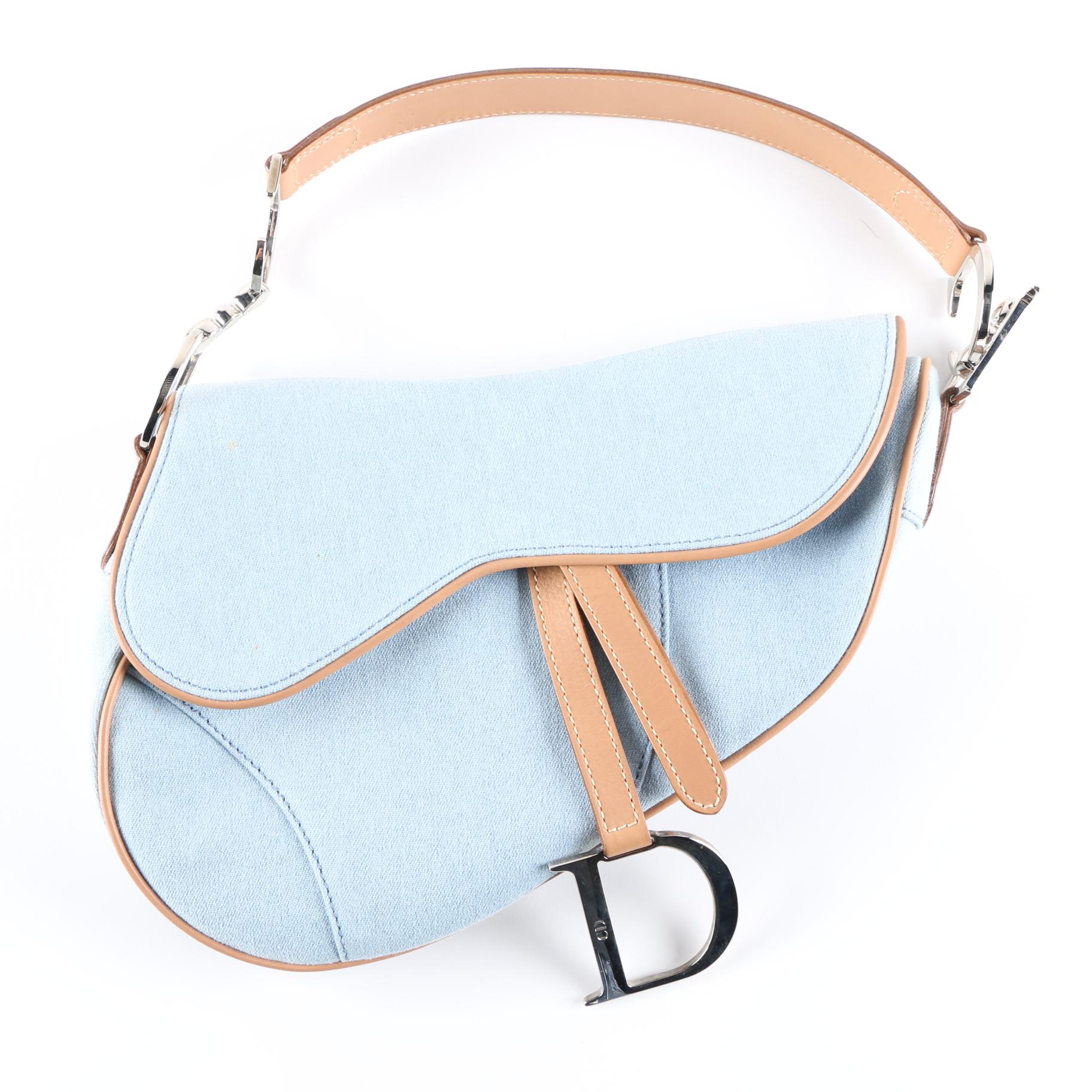 Denim Christian Dior Saddle Bag