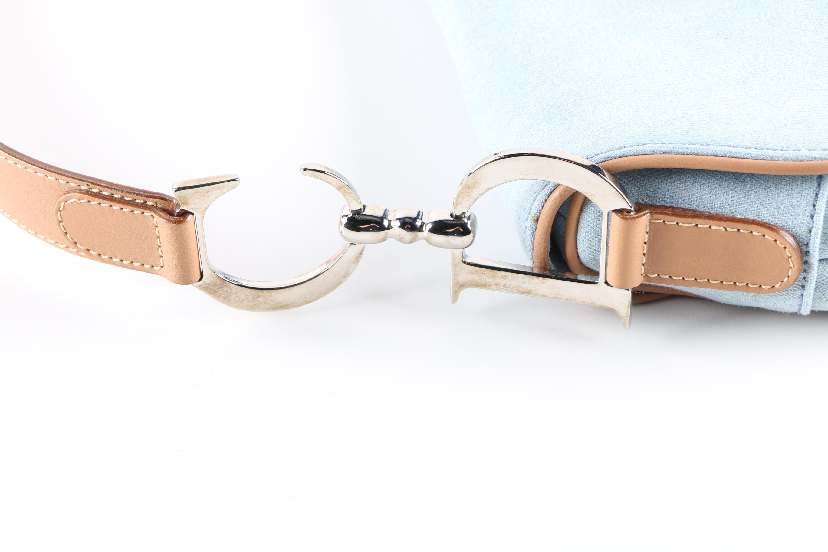 Denim Christian Dior Saddle Bag