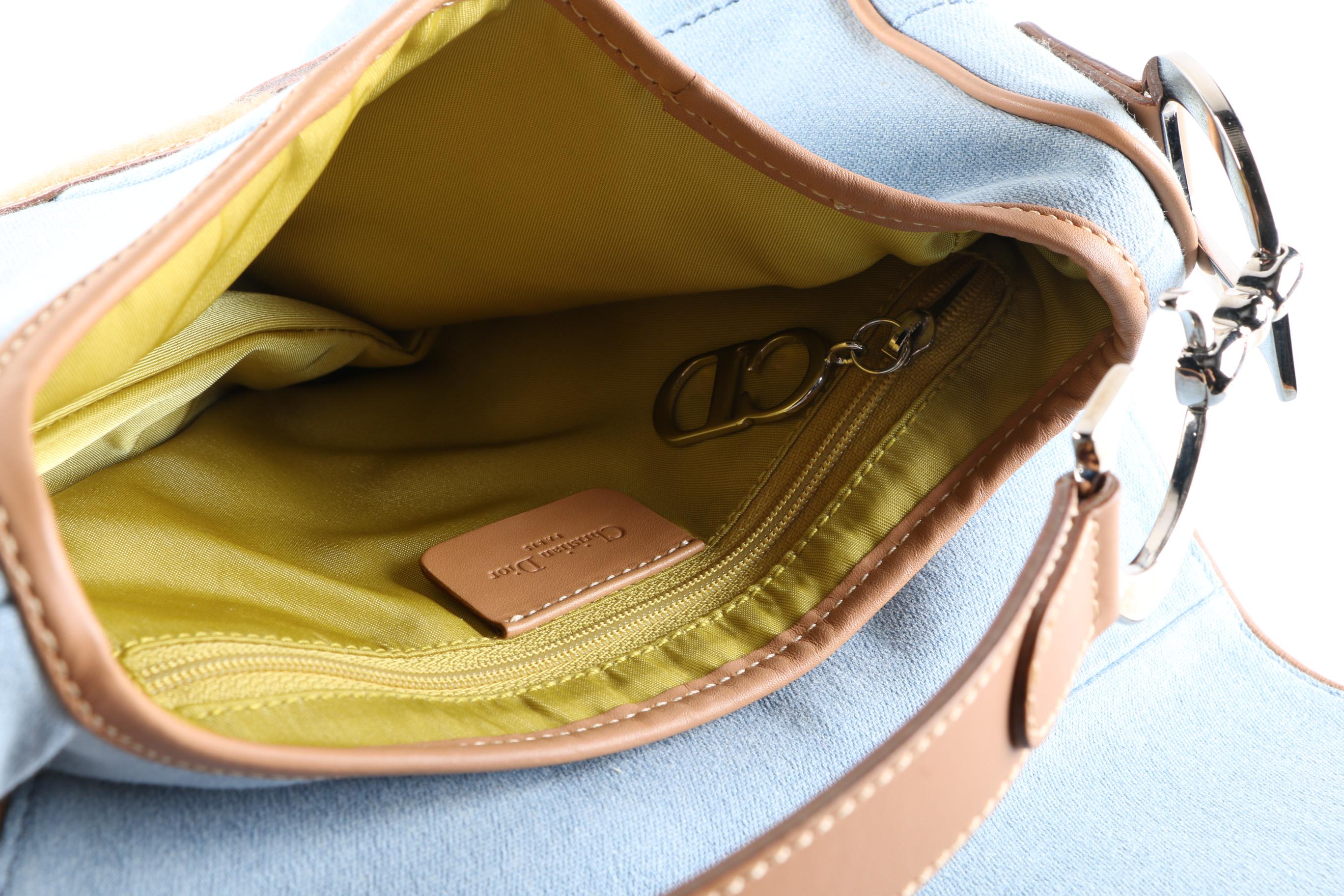 Denim Christian Dior Saddle Bag