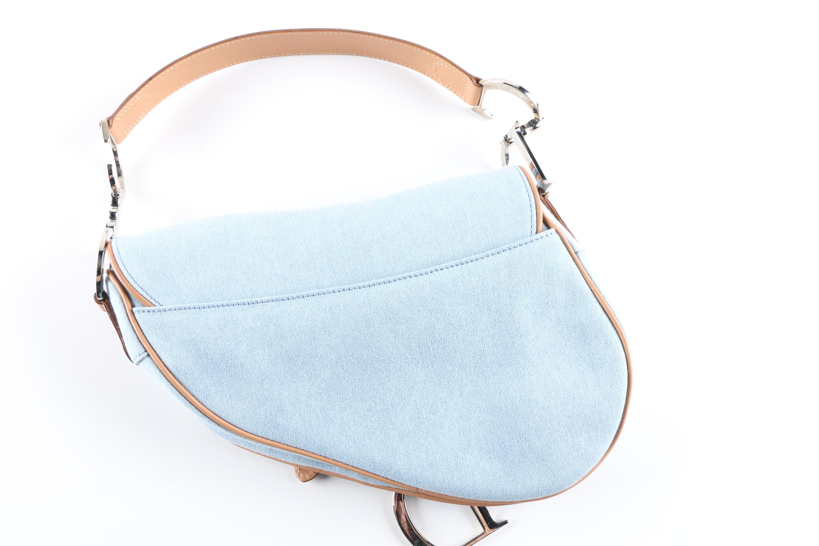 Denim Christian Dior Saddle Bag