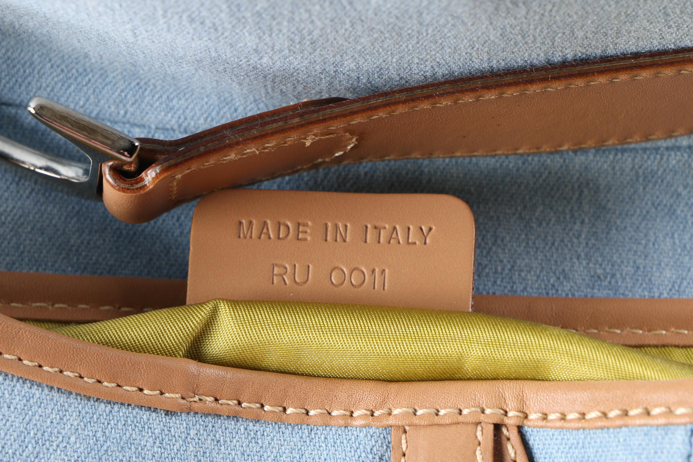 Denim Christian Dior Saddle Bag