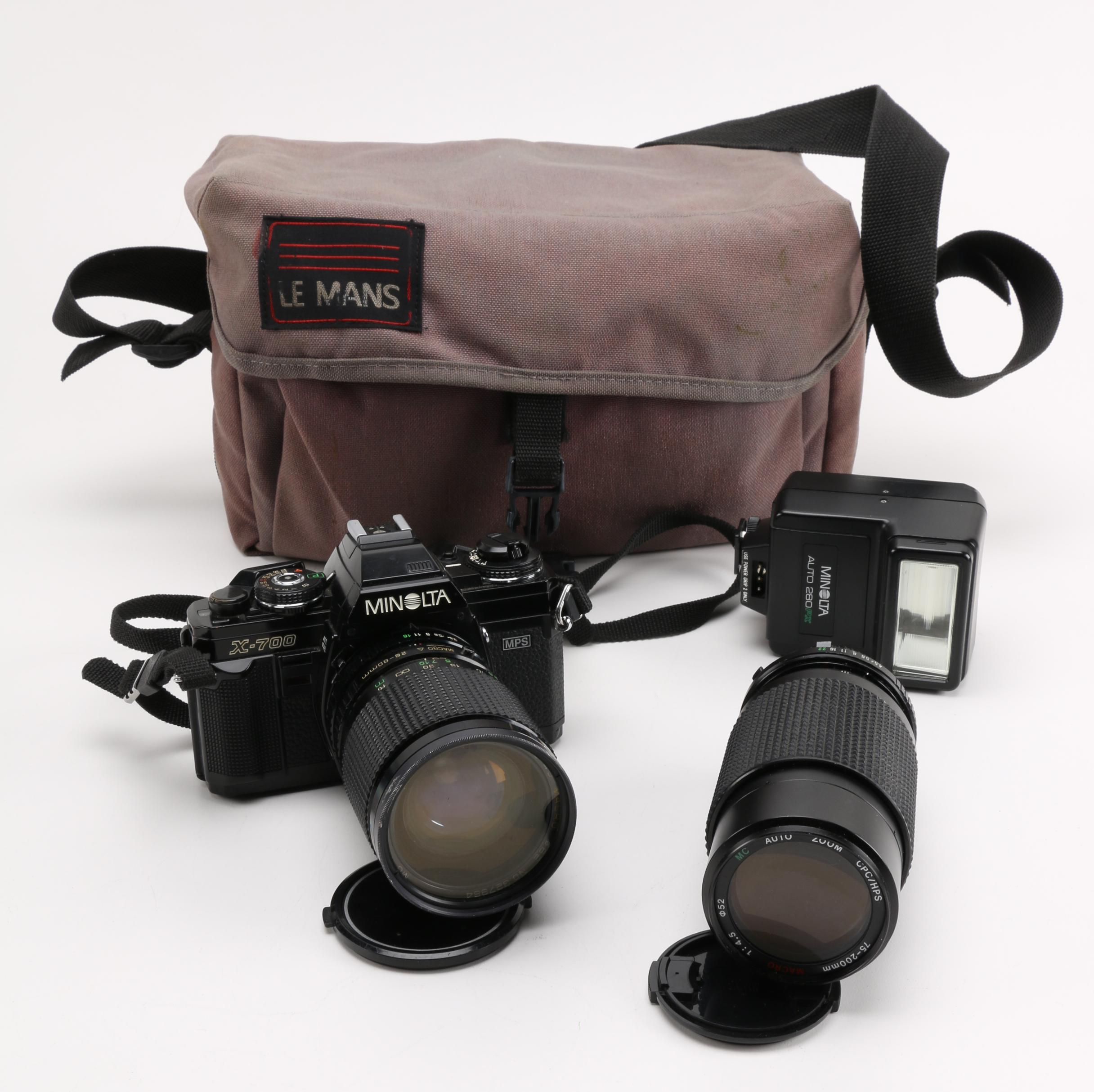 X-700 Minolta Camera and Accessories