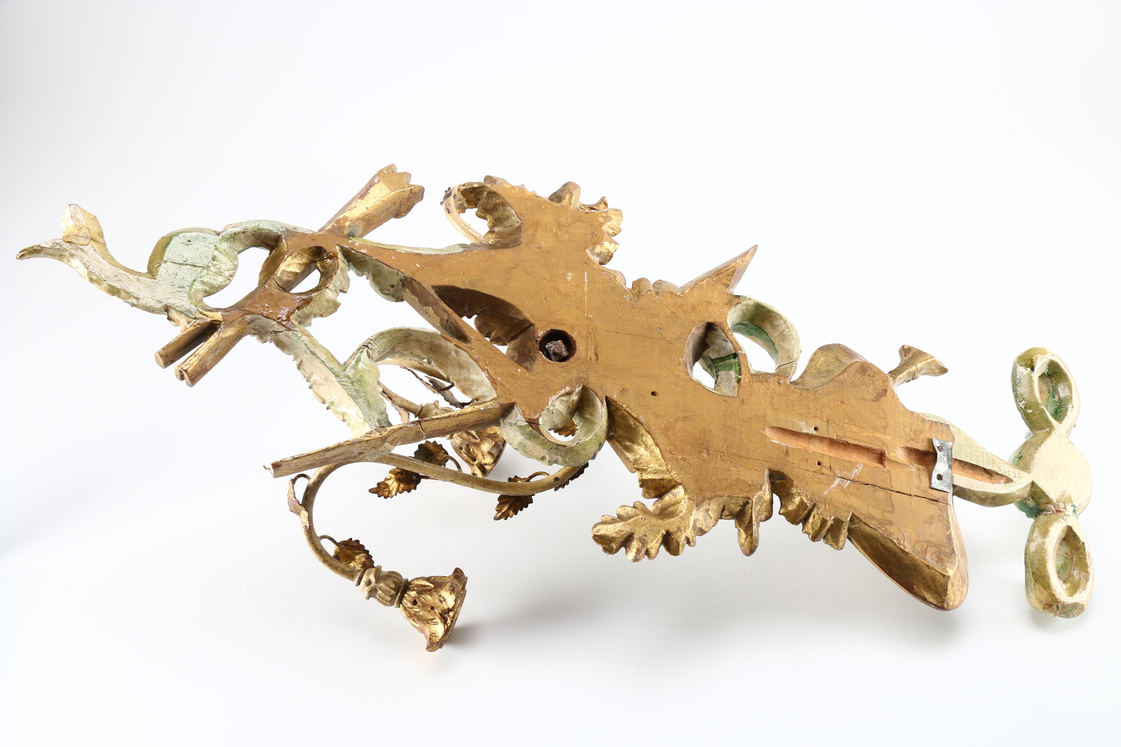 Louis XV Candelabra Wall Sconce With Artist Motifs