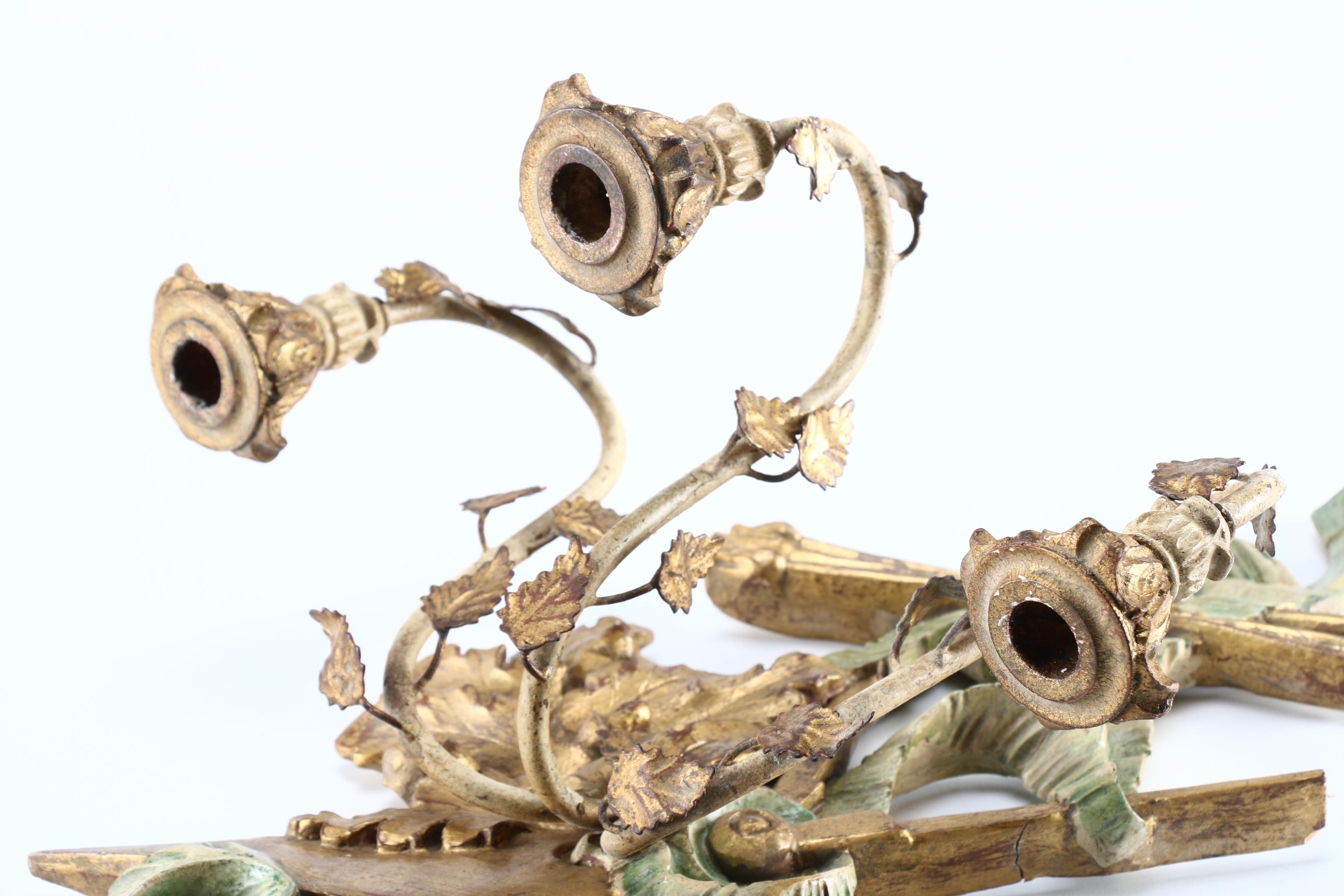 Louis XV Candelabra Wall Sconce With Artist Motifs