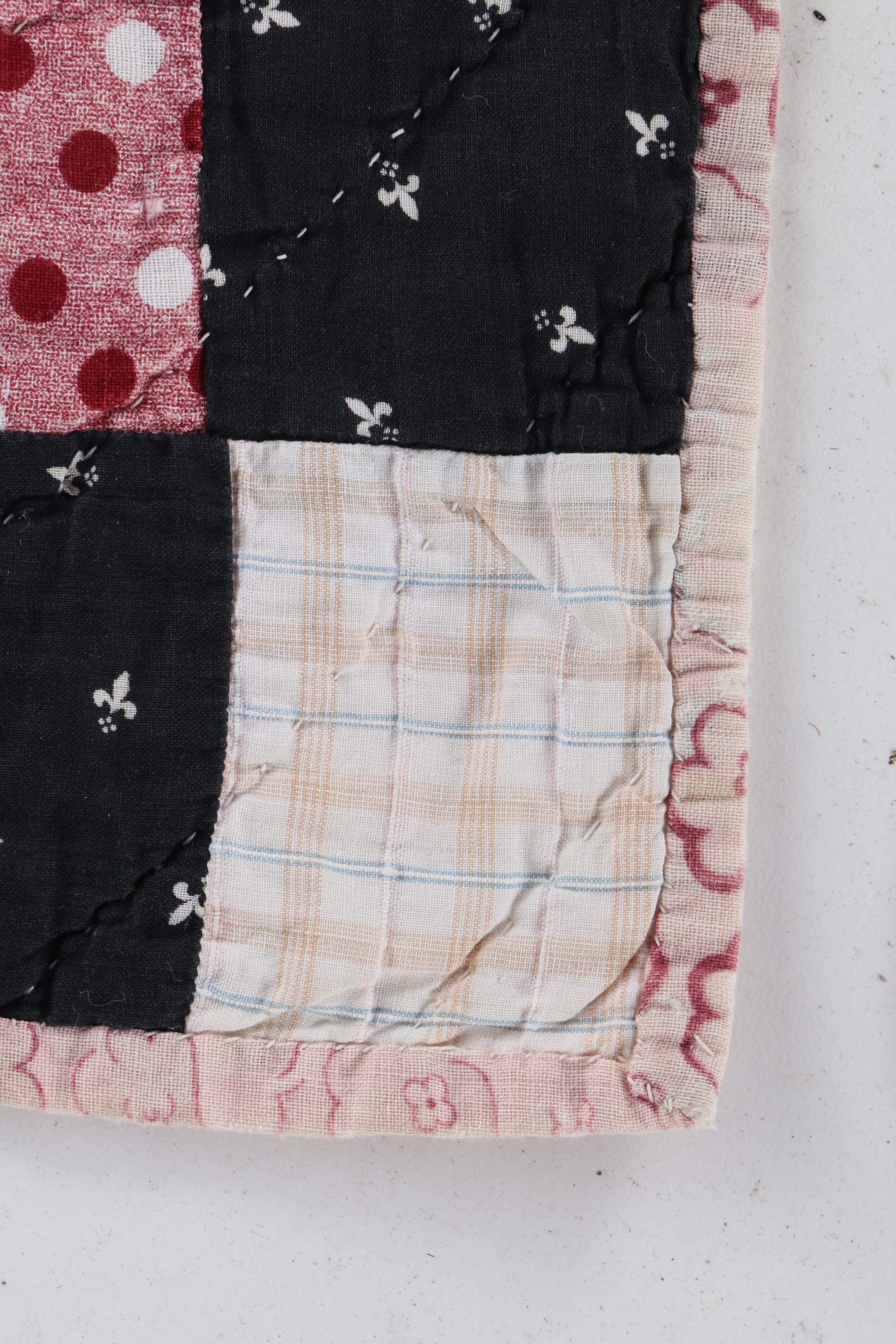 Handmade Quilt With Cross Design