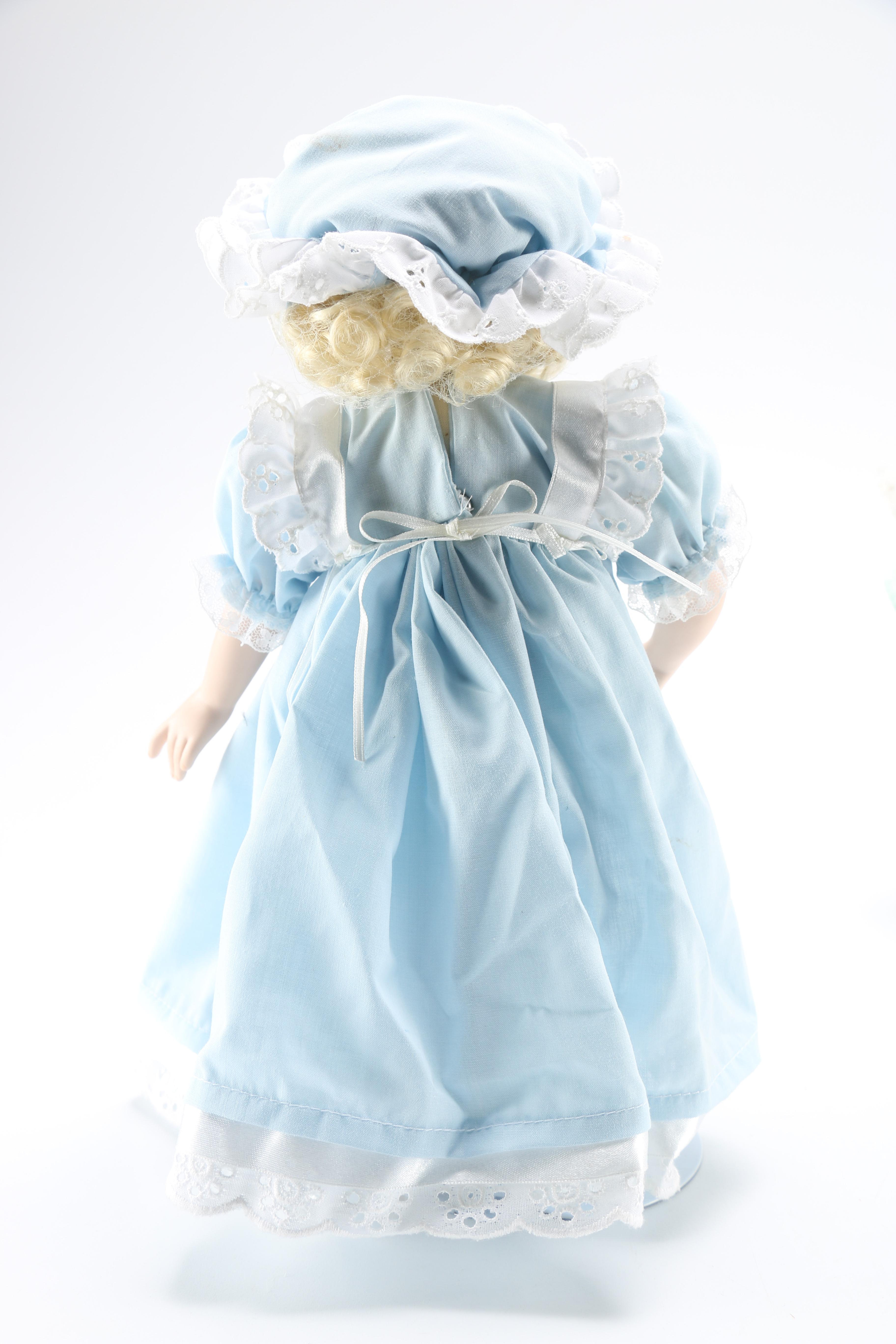 Paradise Gallery Doll Collection Featuring "Elizabeth and her Baby Bear" and "Kelly"