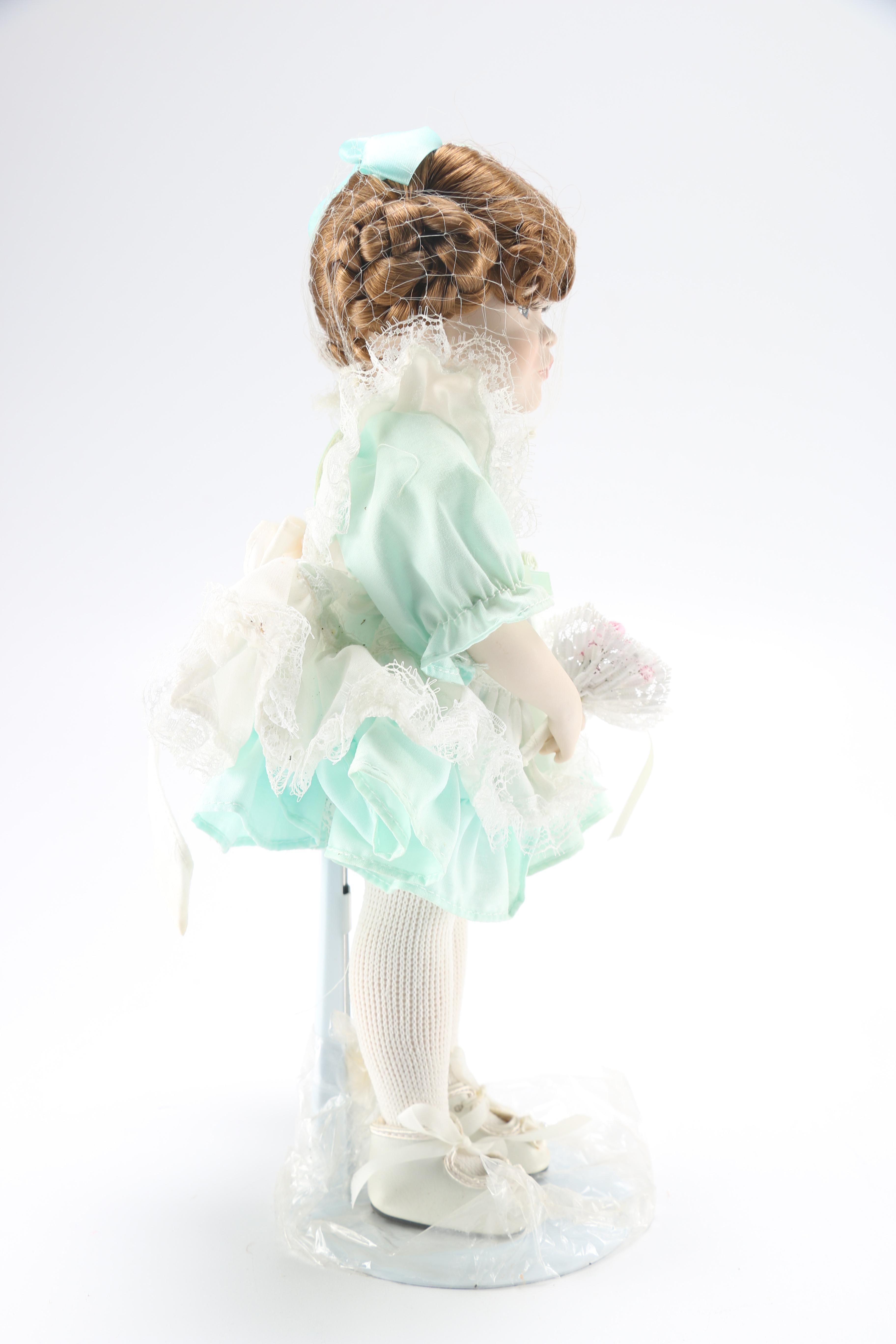 Paradise Gallery Doll Collection Featuring "Elizabeth and her Baby Bear" and "Kelly"